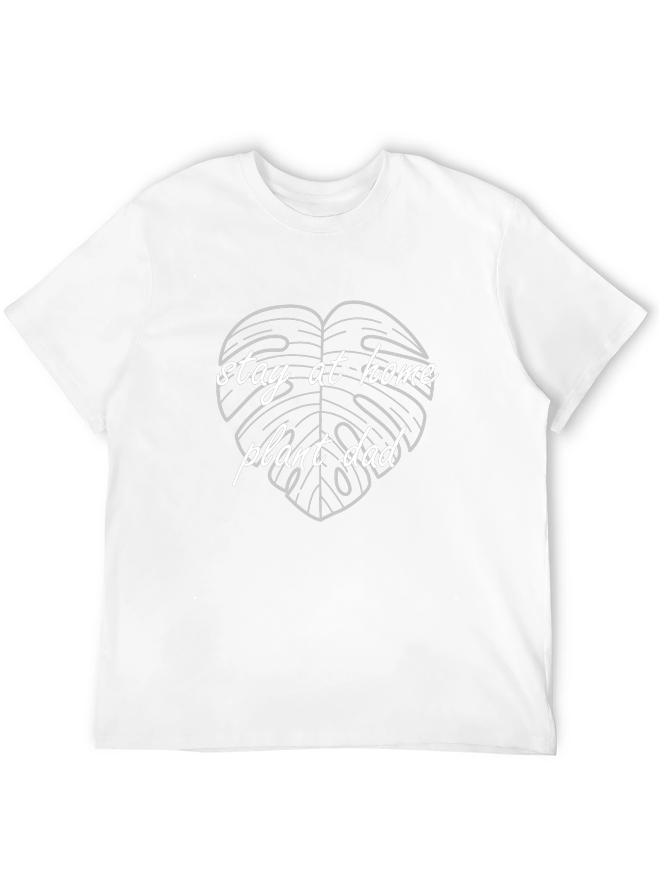Stay-at-Home Plant Dad Graphic Tee - Black Cotton T-Shirt