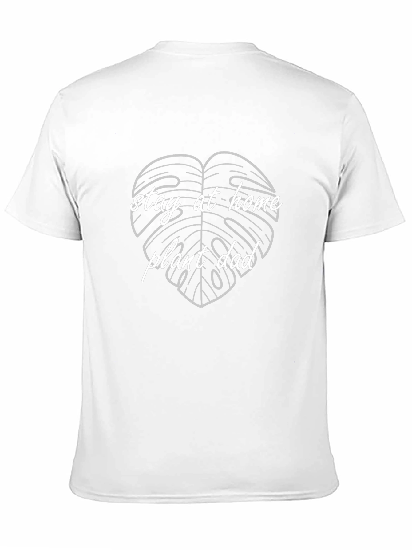 Stay-at-Home Plant Dad Graphic Tee - Black Cotton T-Shirt