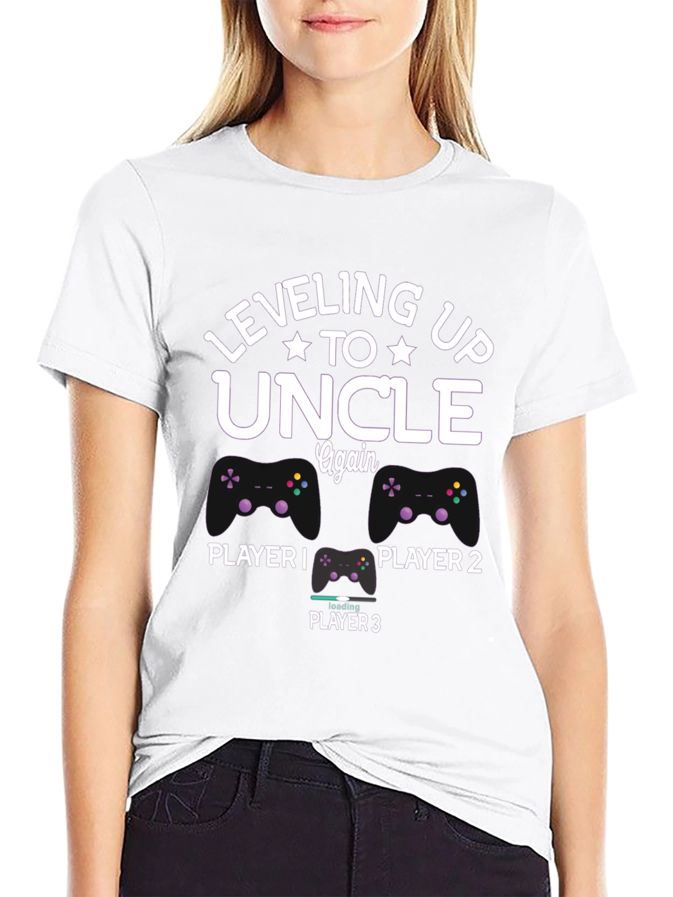 Leveling Up to Uncle Again Gaming T-Shirt