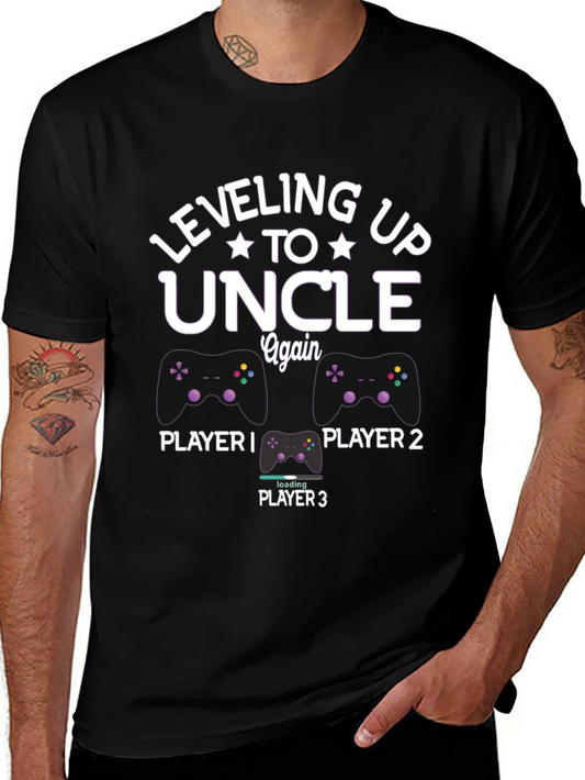 Leveling Up to Uncle Again Gaming T-Shirt