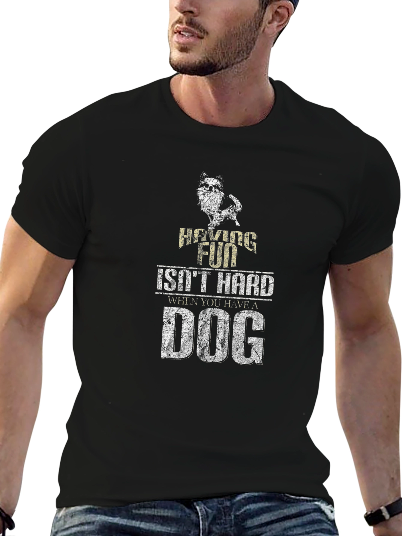 Having Fun Isnt Hard T-Shirt - Dog Lover Apparel