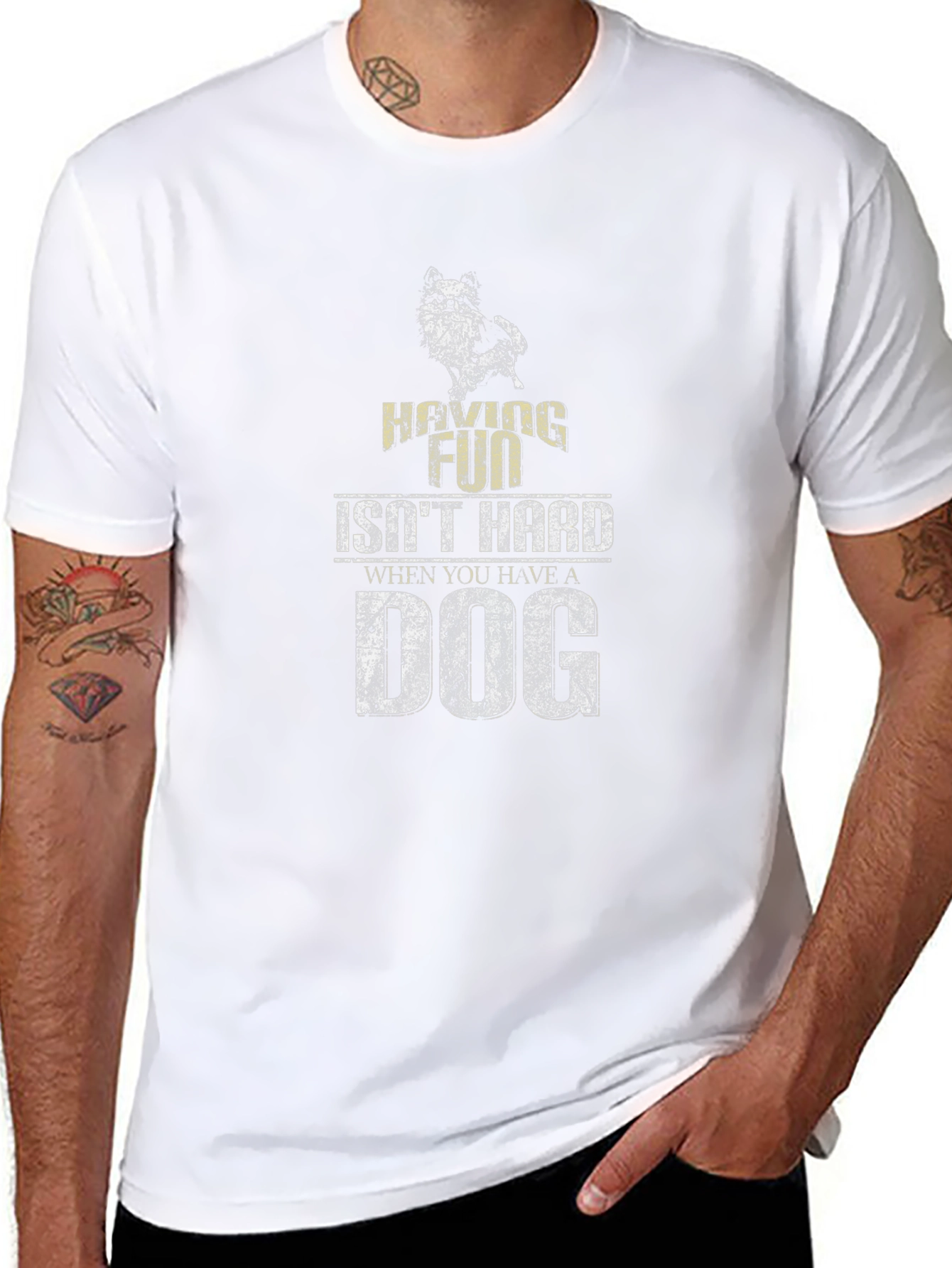 Having Fun Isnt Hard T-Shirt - Dog Lover Apparel