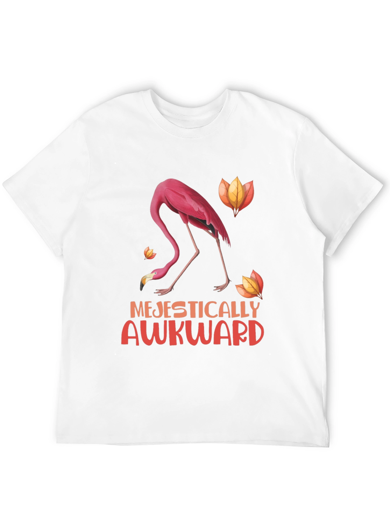 Majestically Awkward Flamingo Graphic Tee