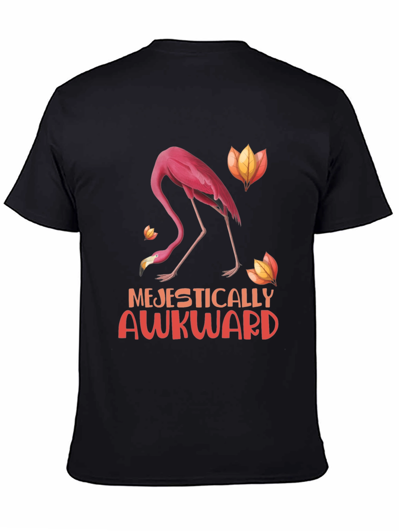 Majestically Awkward Flamingo Graphic Tee