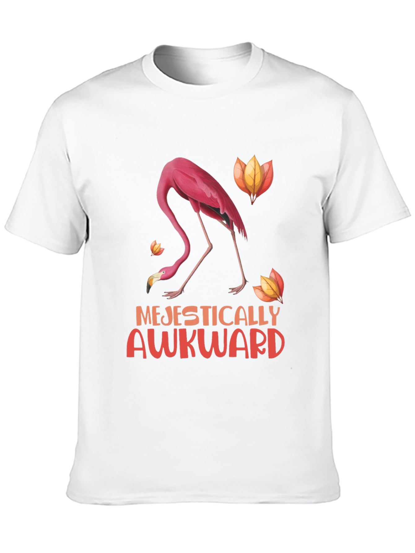Majestically Awkward Flamingo Graphic Tee