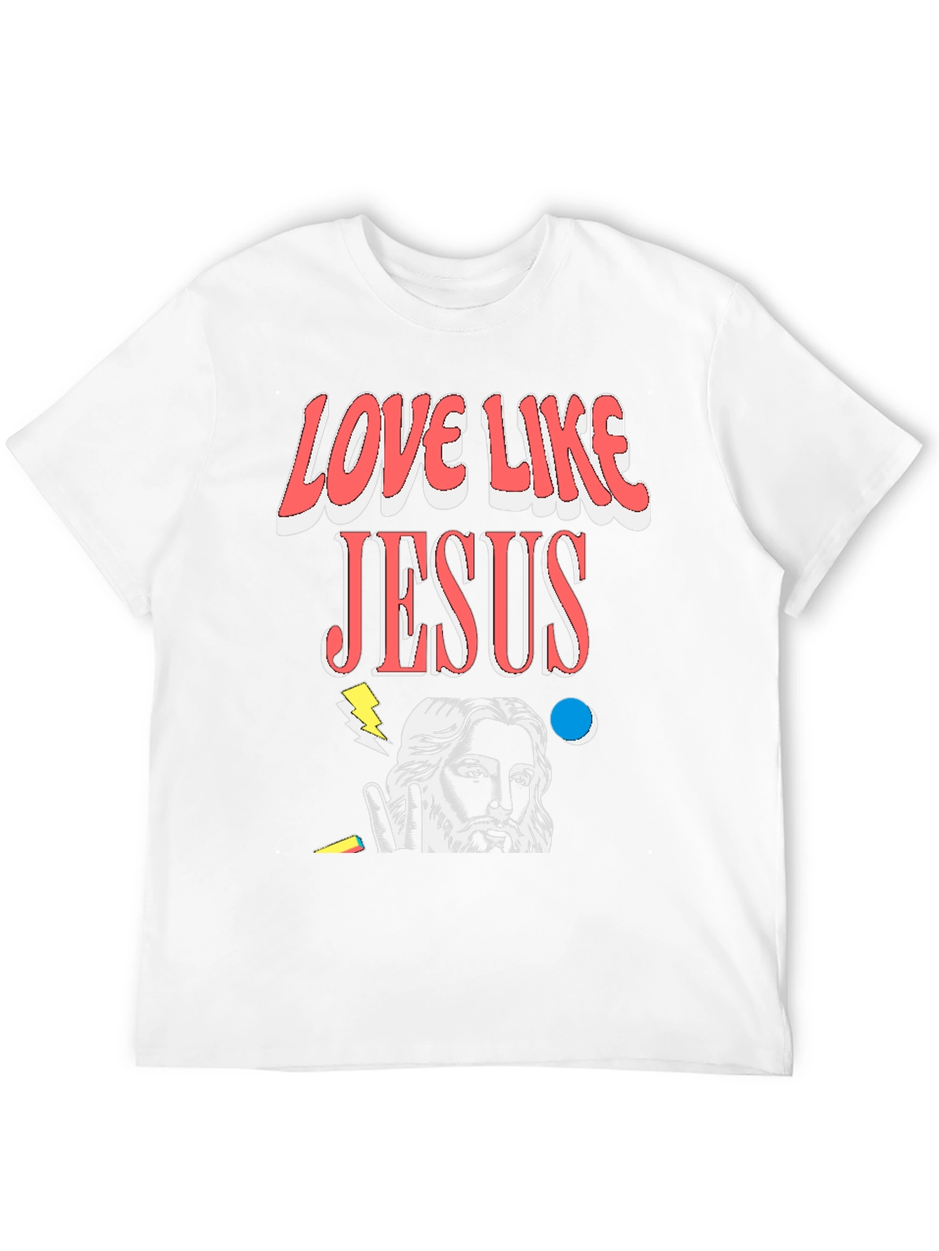 Love Like Jesus Graphic T-Shirt - Black Cotton Blend