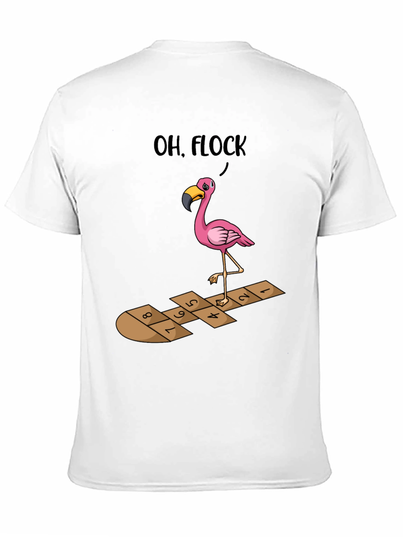 Oh Flock! Flamingo Hopscotch Graphic Tee