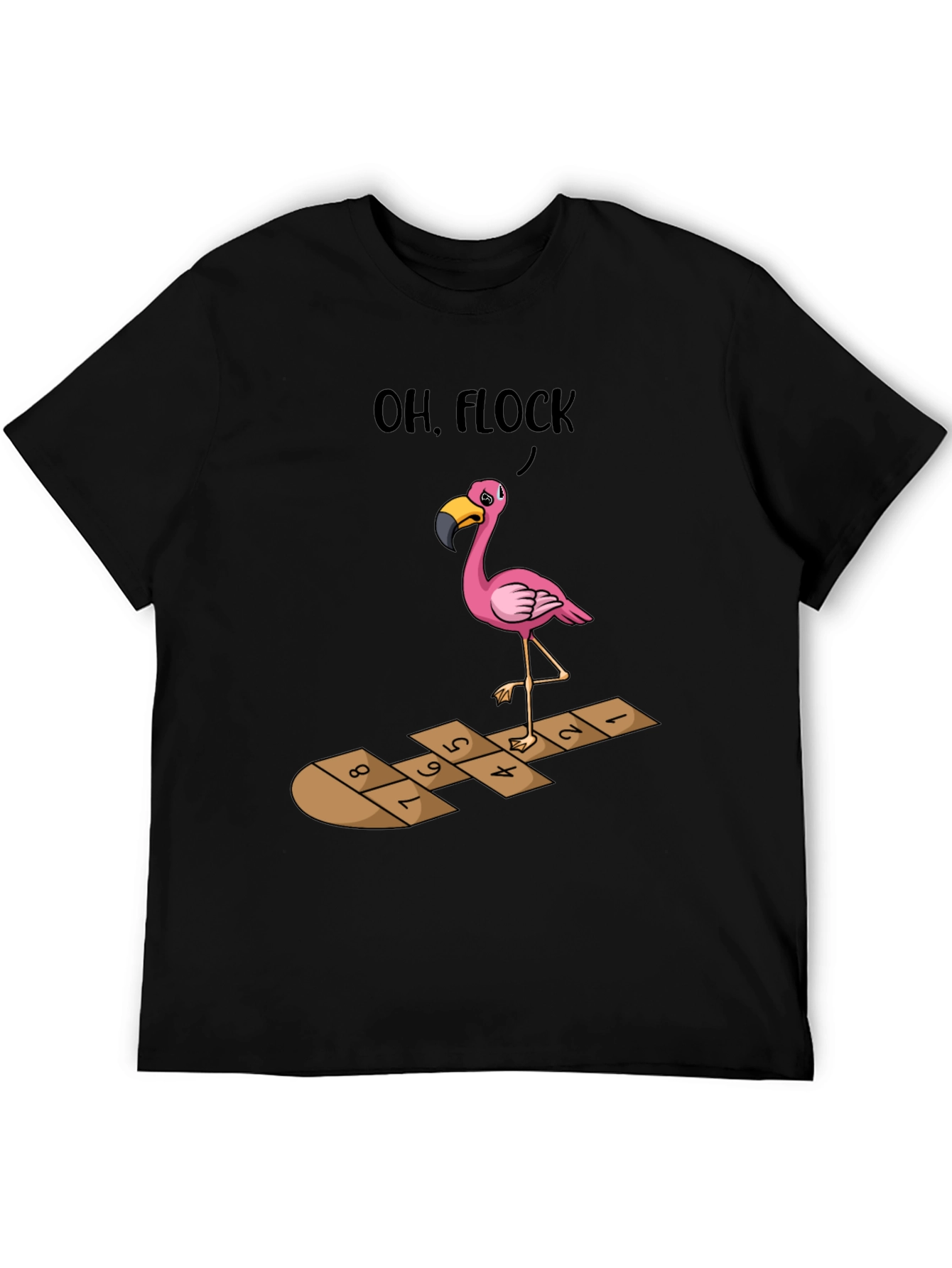 Oh Flock! Flamingo Hopscotch Graphic Tee