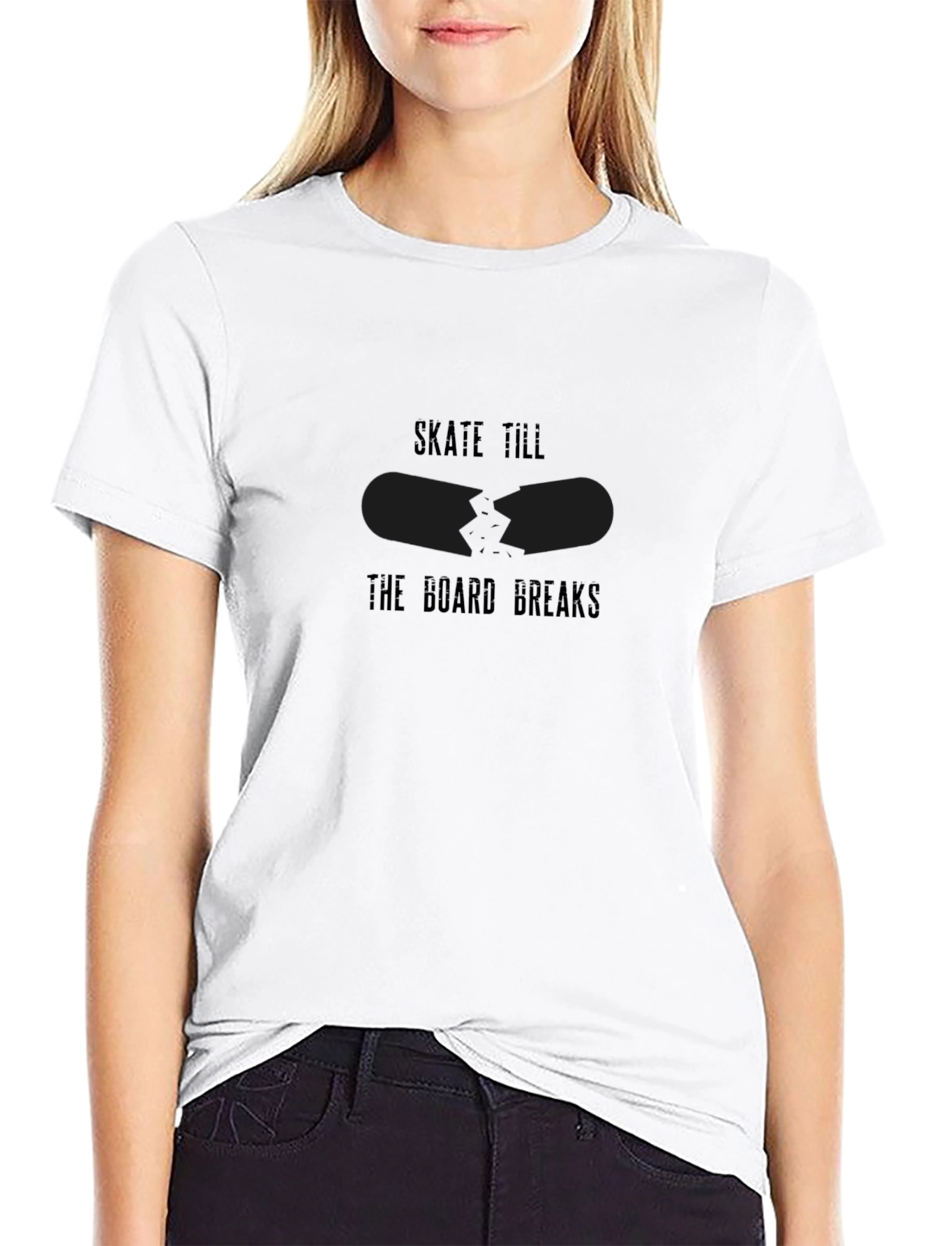 Skate Till The Board Breaks Graphic T-Shirt
