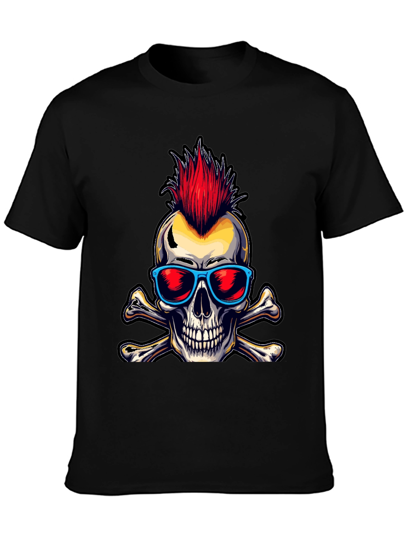 Punk Skull & Crossbones Graphic Tee