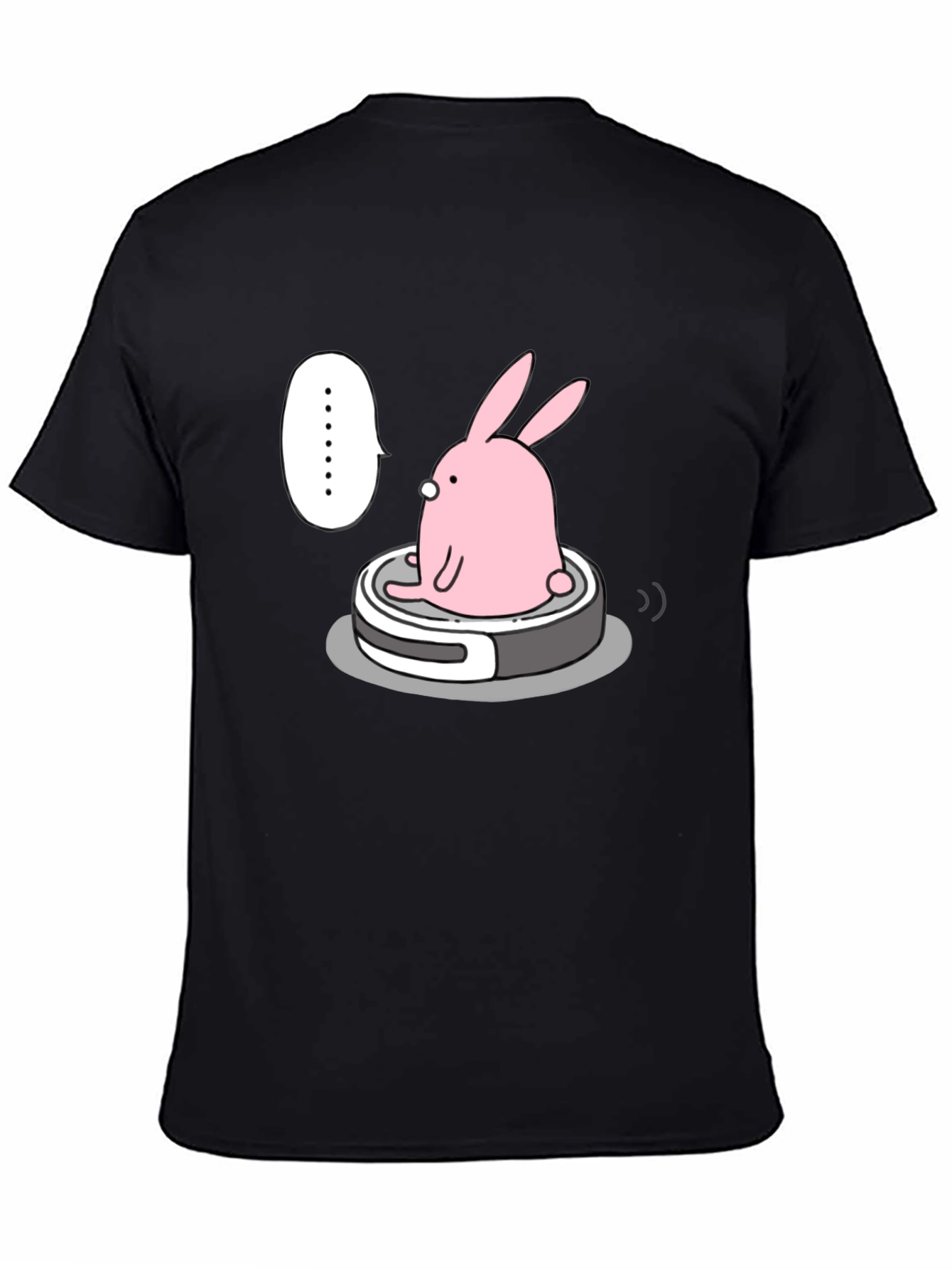 Bunny on Vacuum T-Shirt - Cute Robot Design