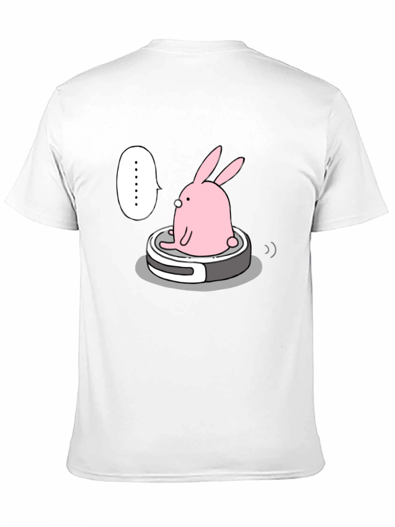 Bunny on Vacuum T-Shirt - Cute Robot Design