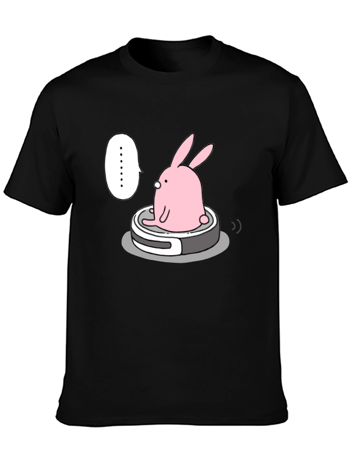 Bunny on Vacuum T-Shirt - Cute Robot Design