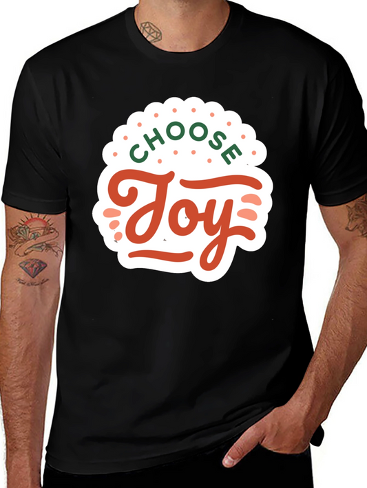 Choose Joy Graphic Tee - Black Short Sleeve