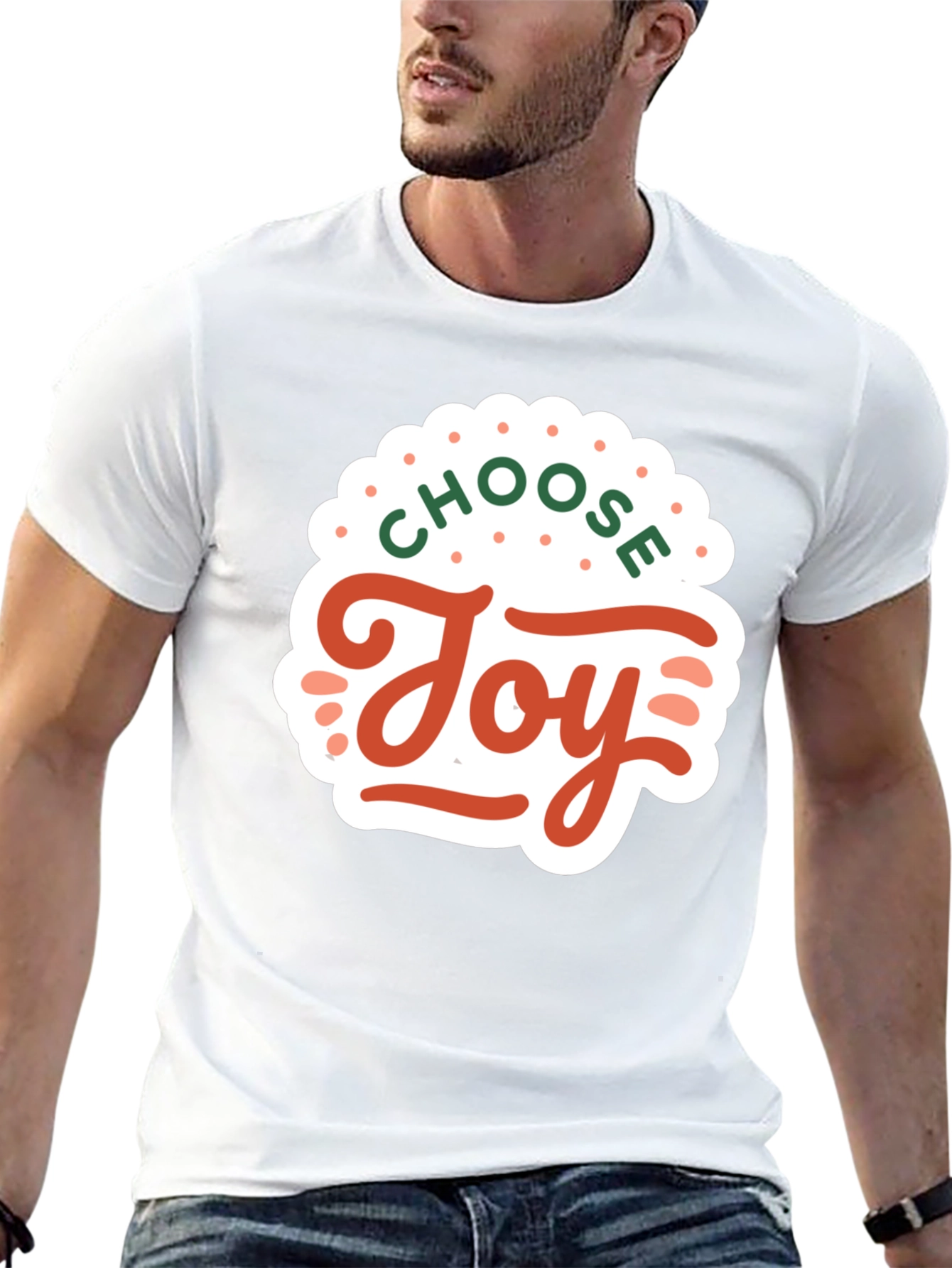 Choose Joy Graphic Tee - Black Short Sleeve