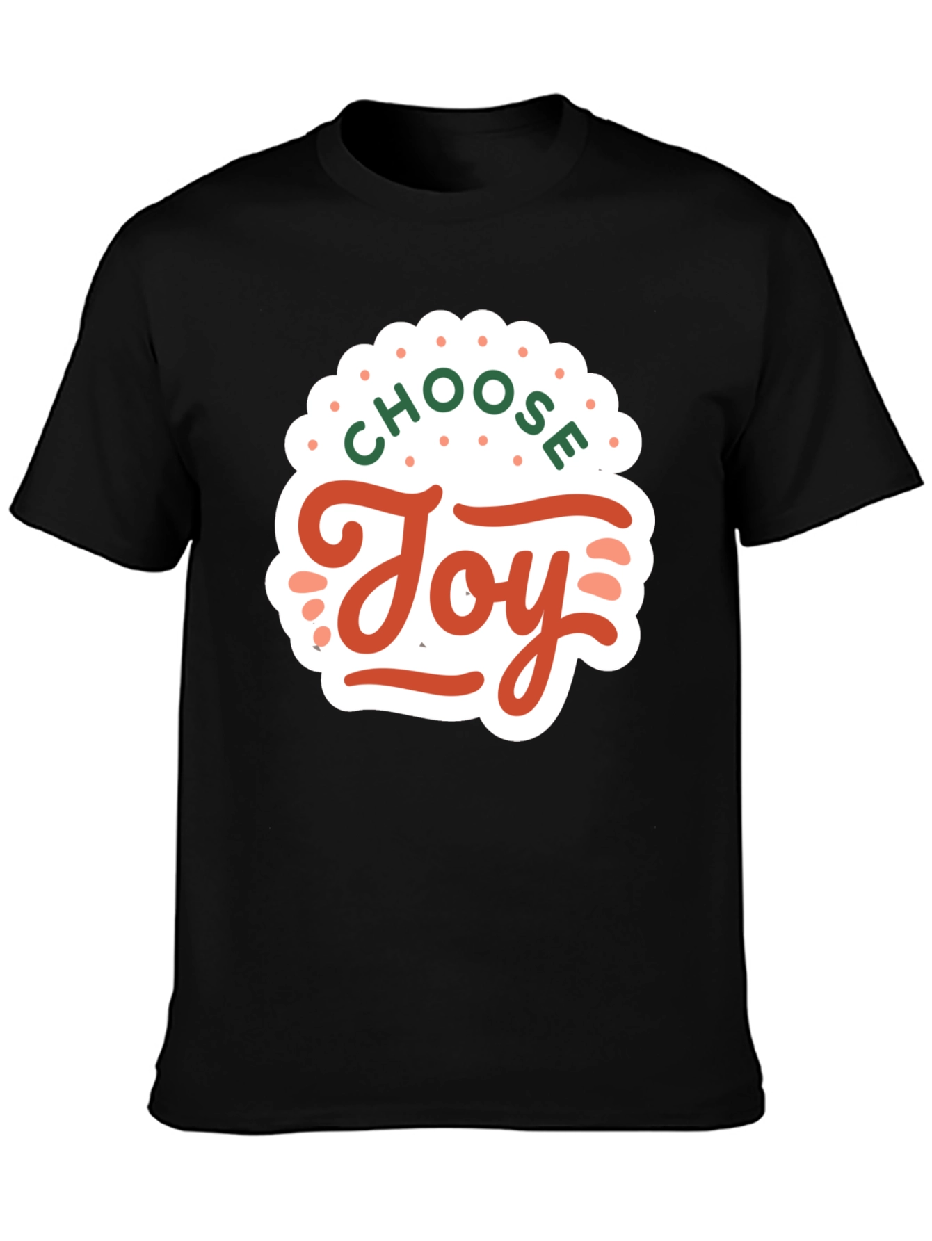 Choose Joy Graphic Tee - Black Short Sleeve