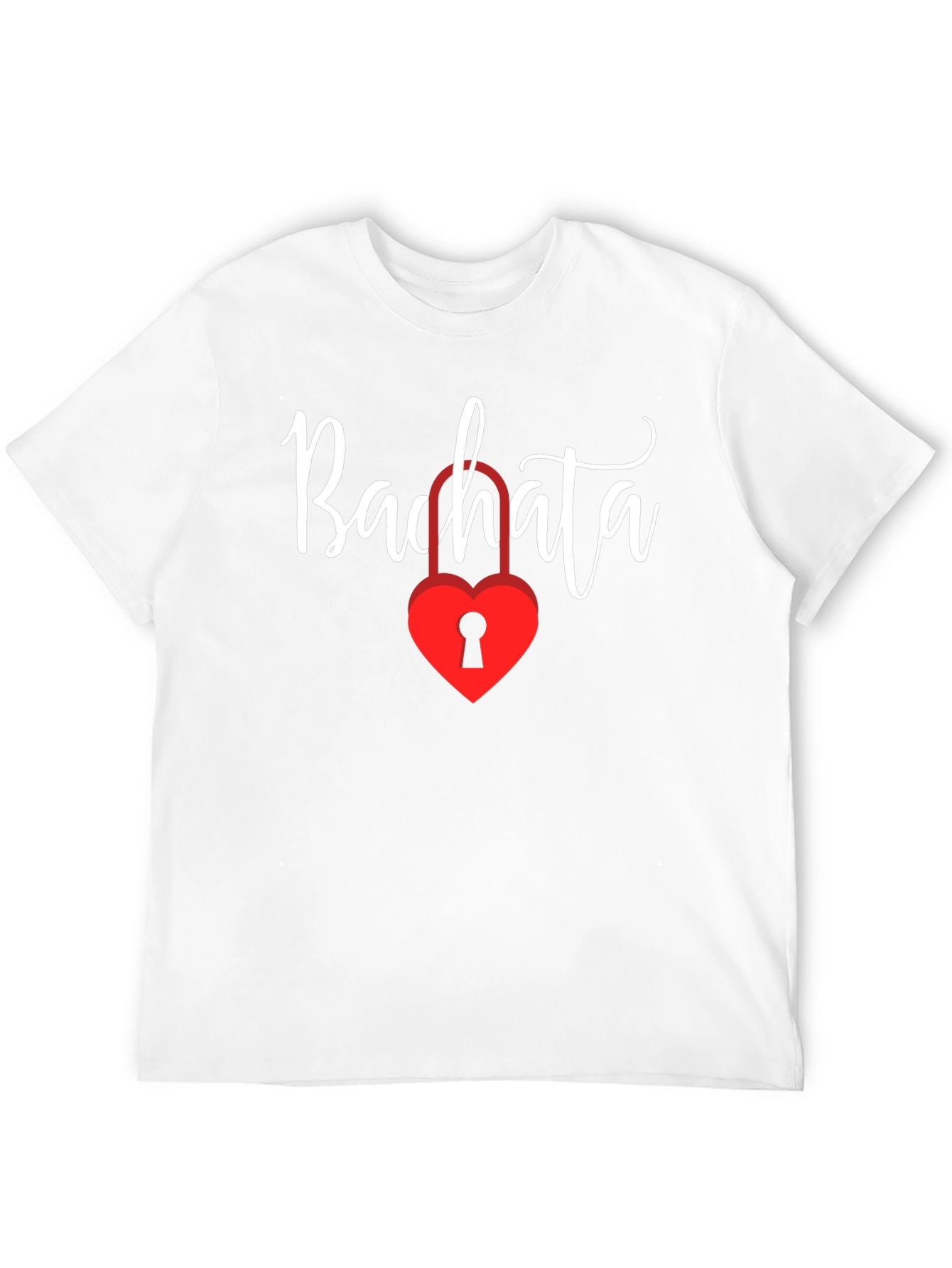 Bachata Heart Lock Graphic Tee - Trendy Dance Shirt