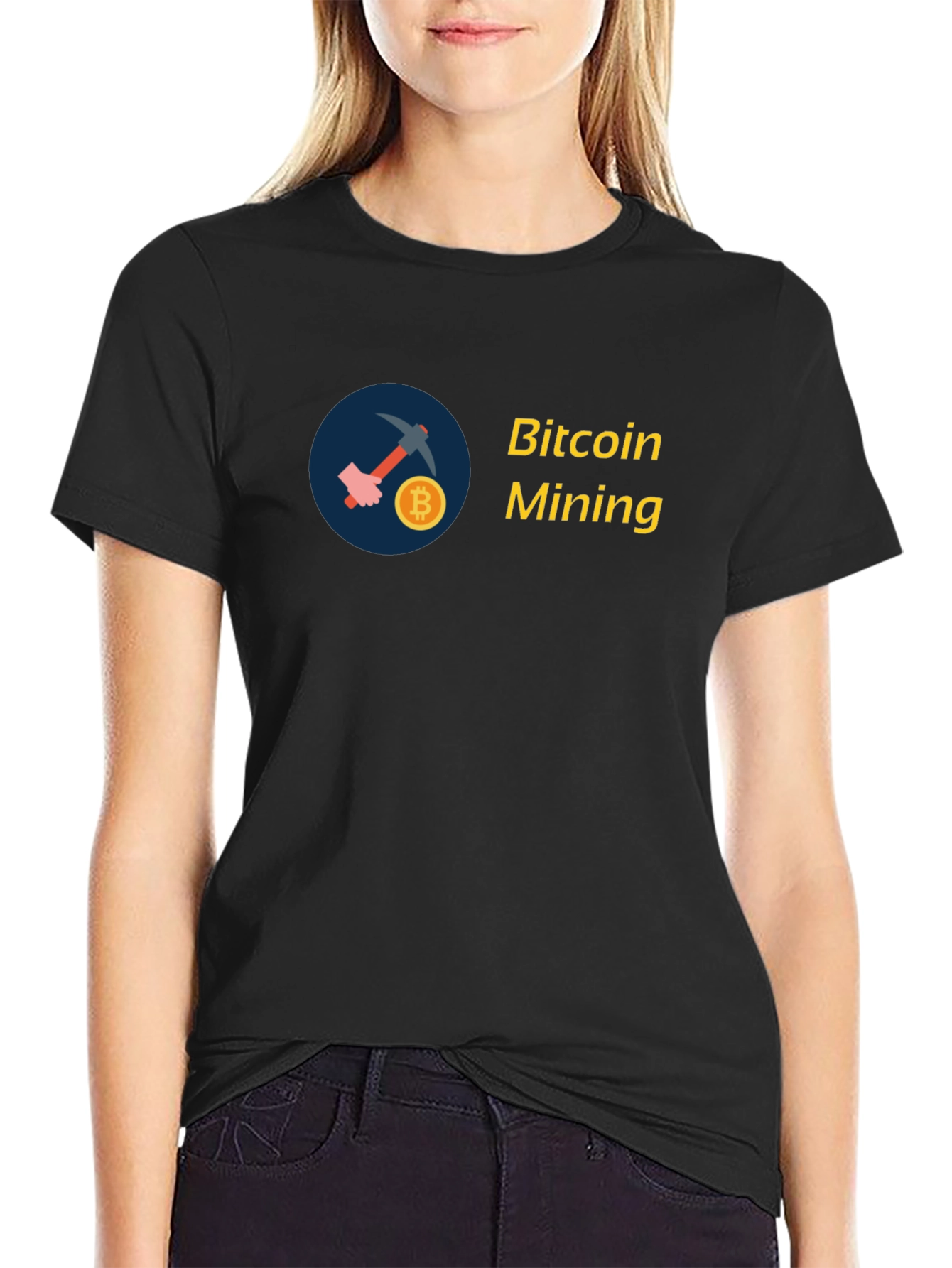 Bitcoin Mining T-Shirt - Crypto Design