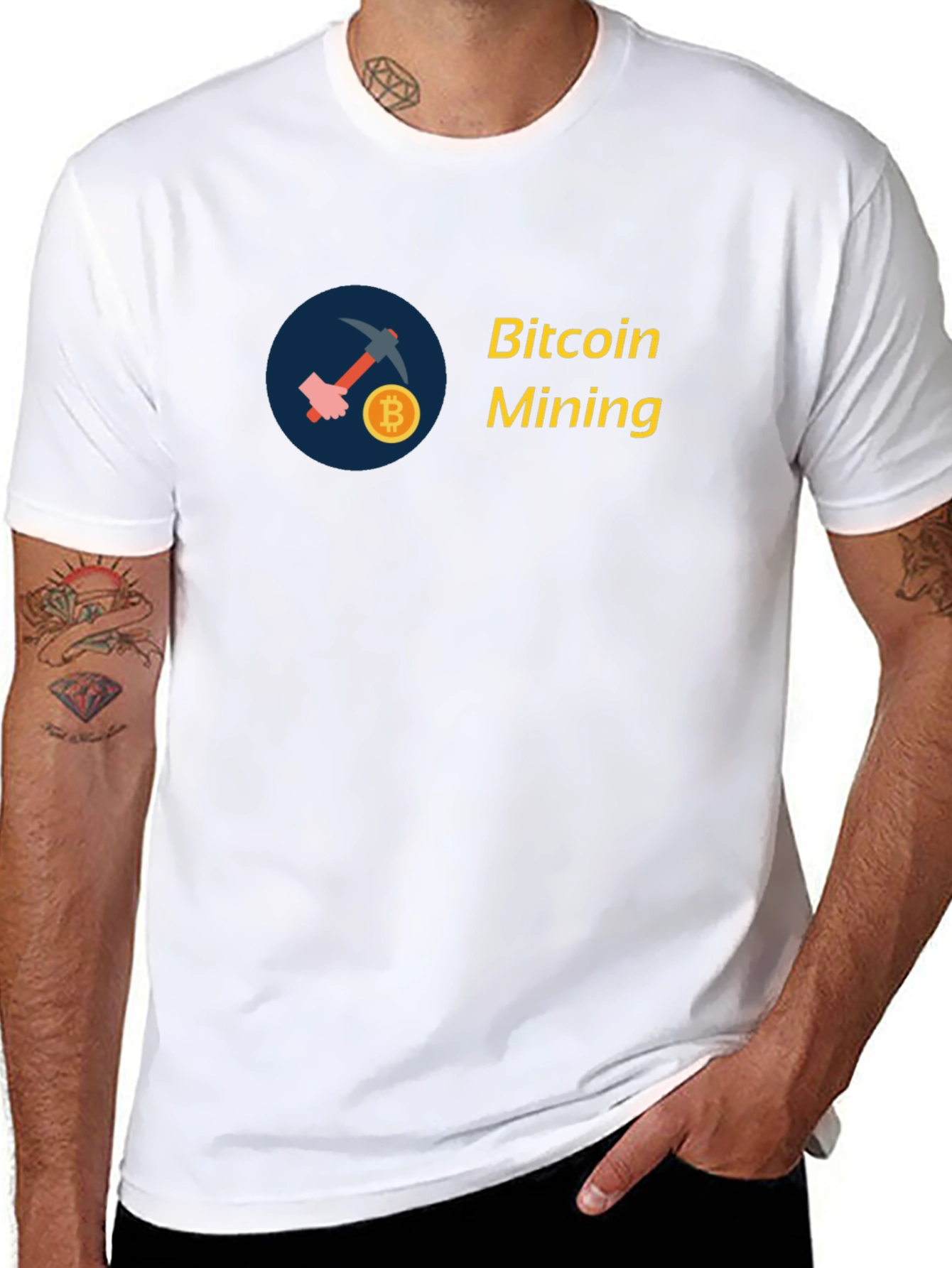Bitcoin Mining T-Shirt - Crypto Design