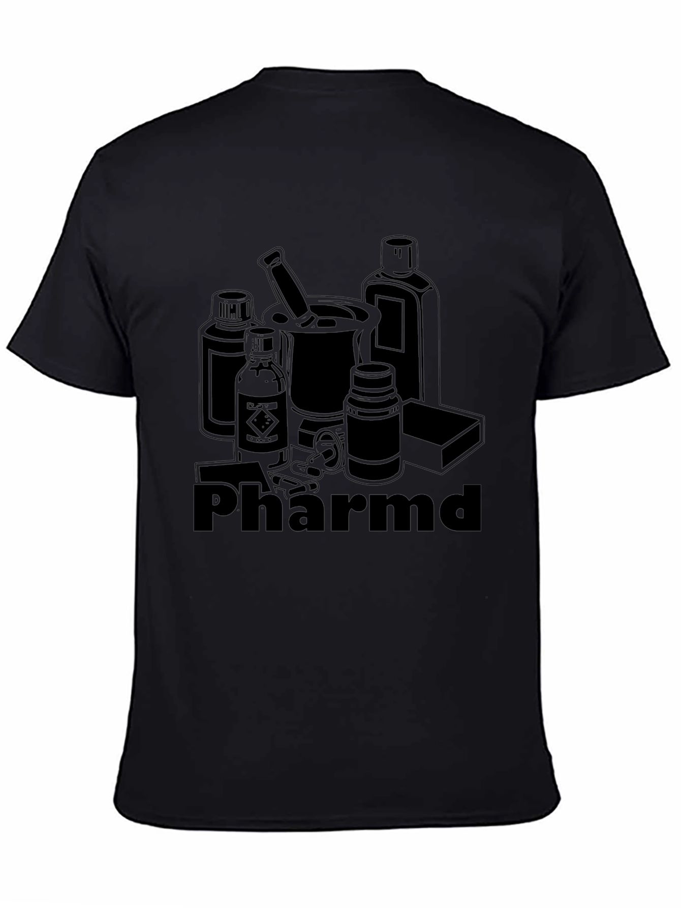 PharmD Black Graphic T-Shirt