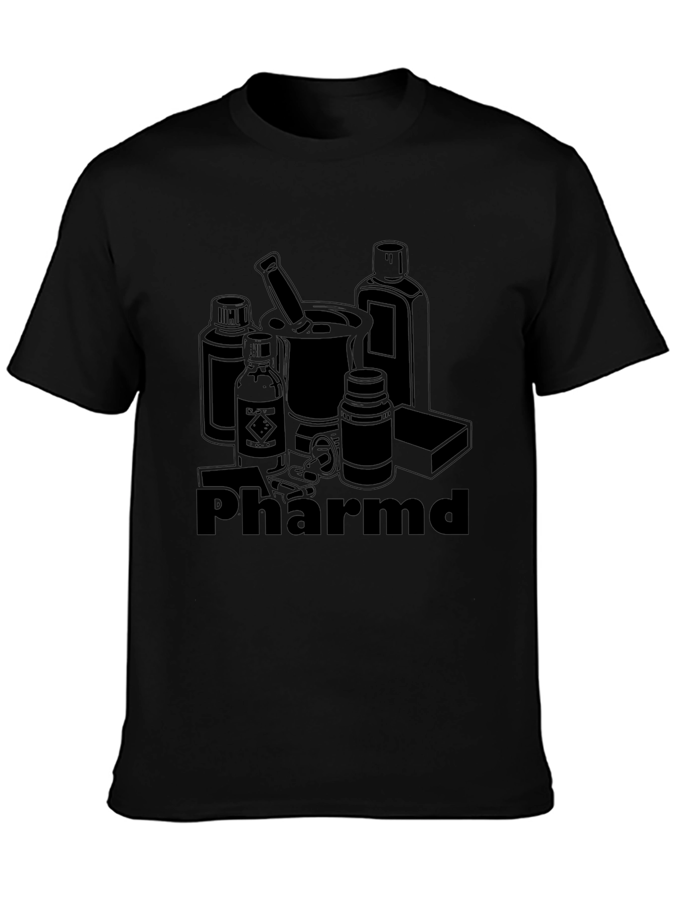PharmD Black Graphic T-Shirt