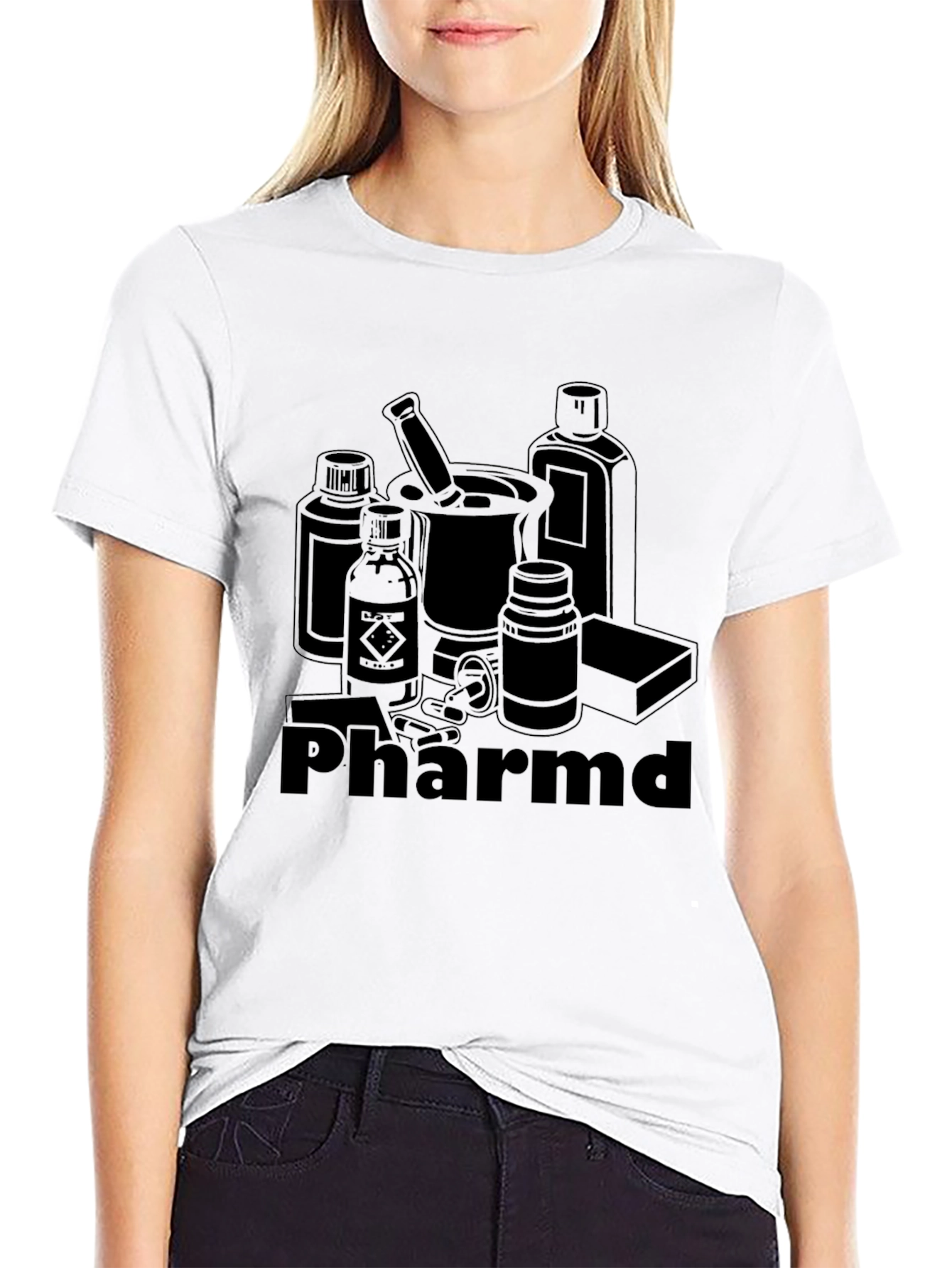 PharmD Black Graphic T-Shirt
