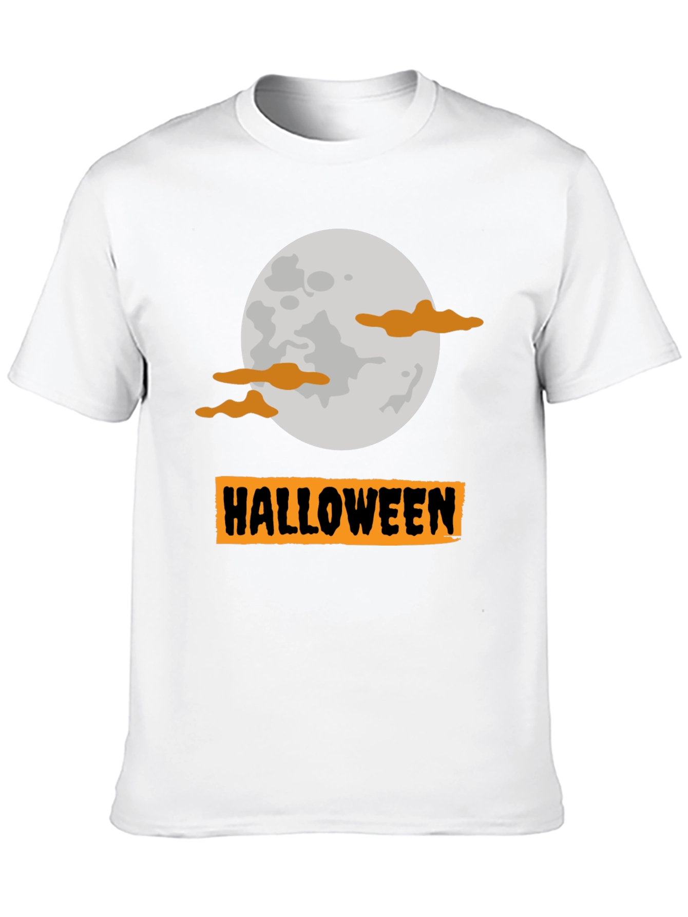 Halloween Moon Graphic Tee - Spooky Season Shirt