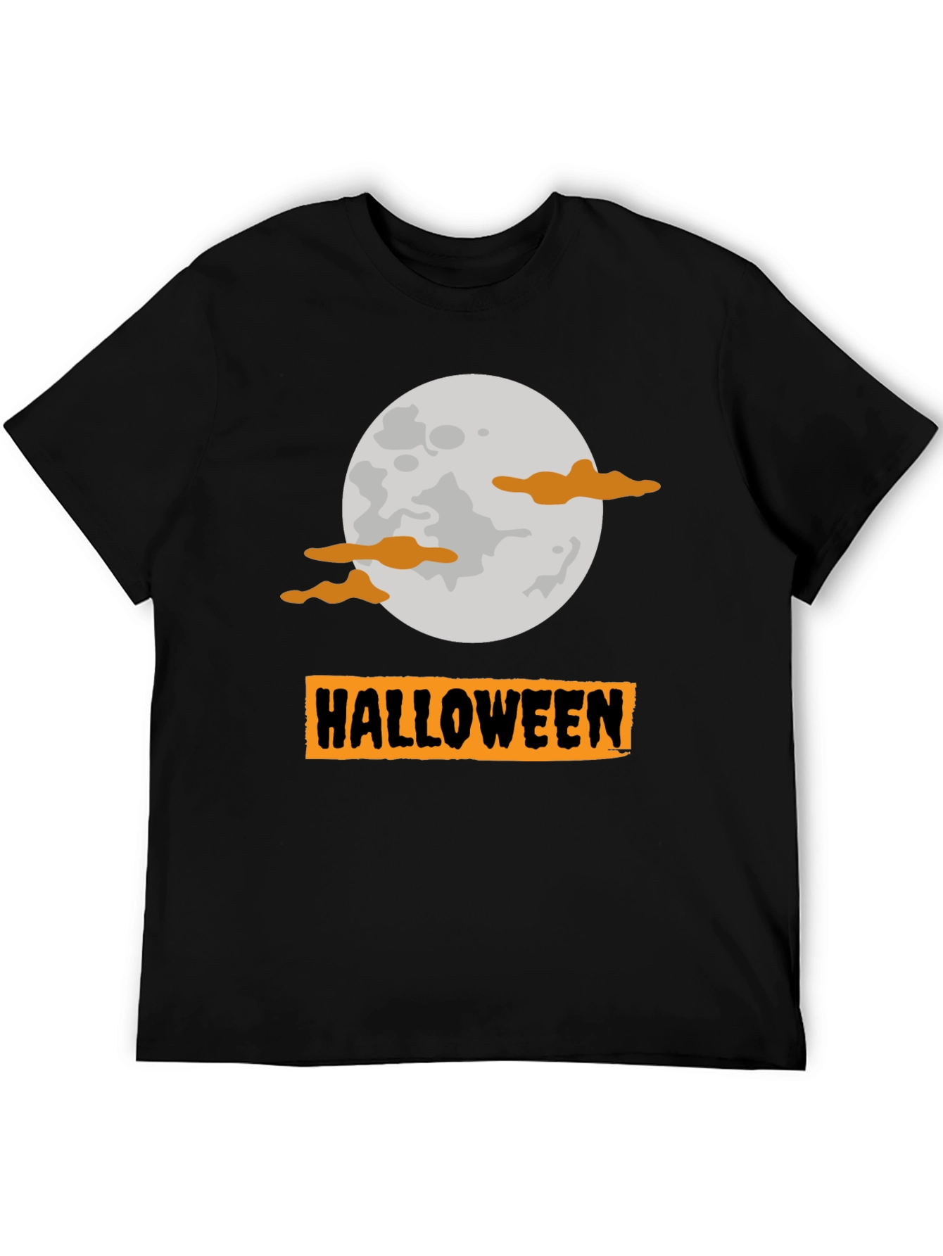 Halloween Moon Graphic Tee - Spooky Season Shirt