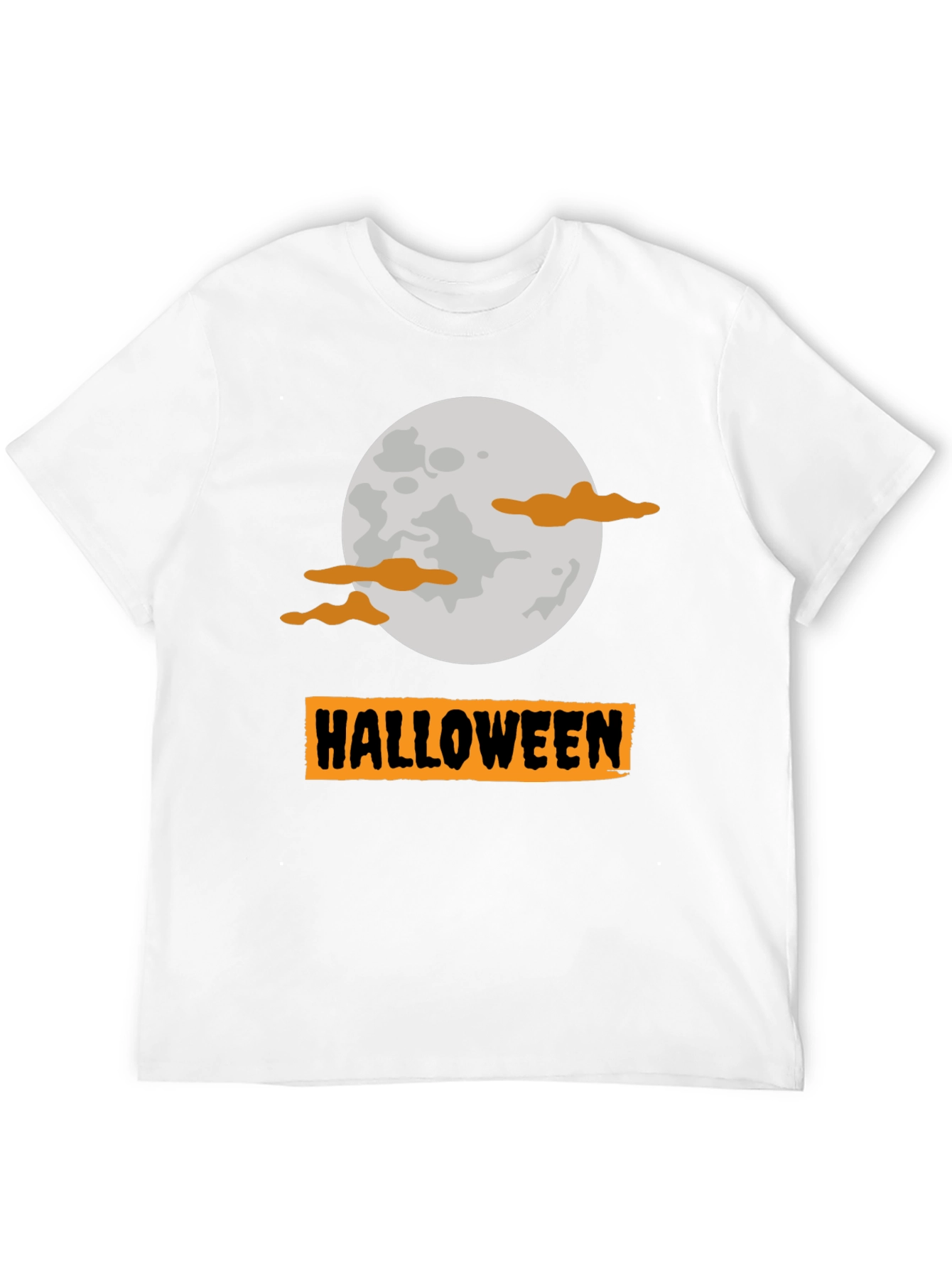 Halloween Moon Graphic Tee - Spooky Season Shirt