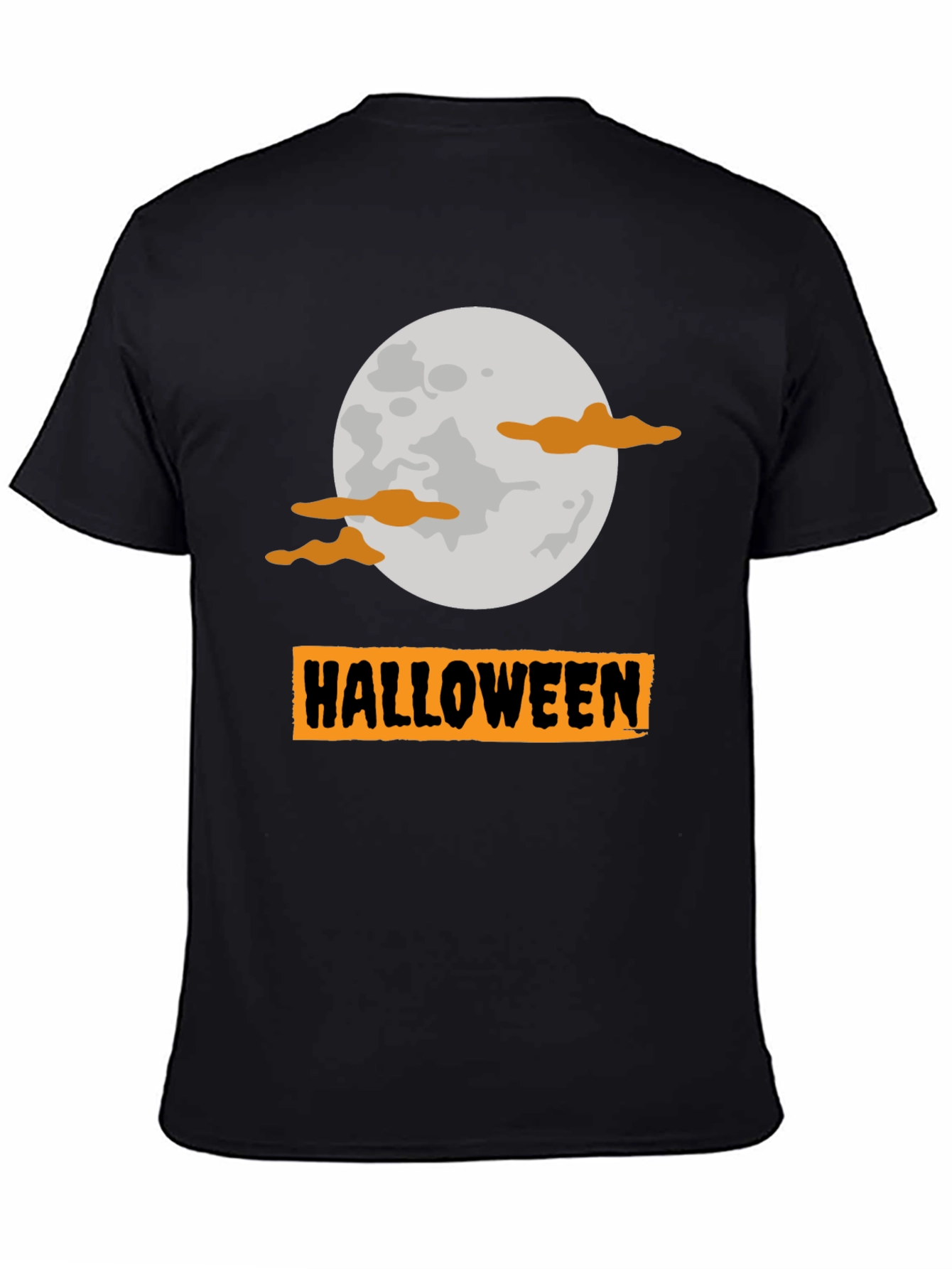 Halloween Moon Graphic Tee - Spooky Season Shirt