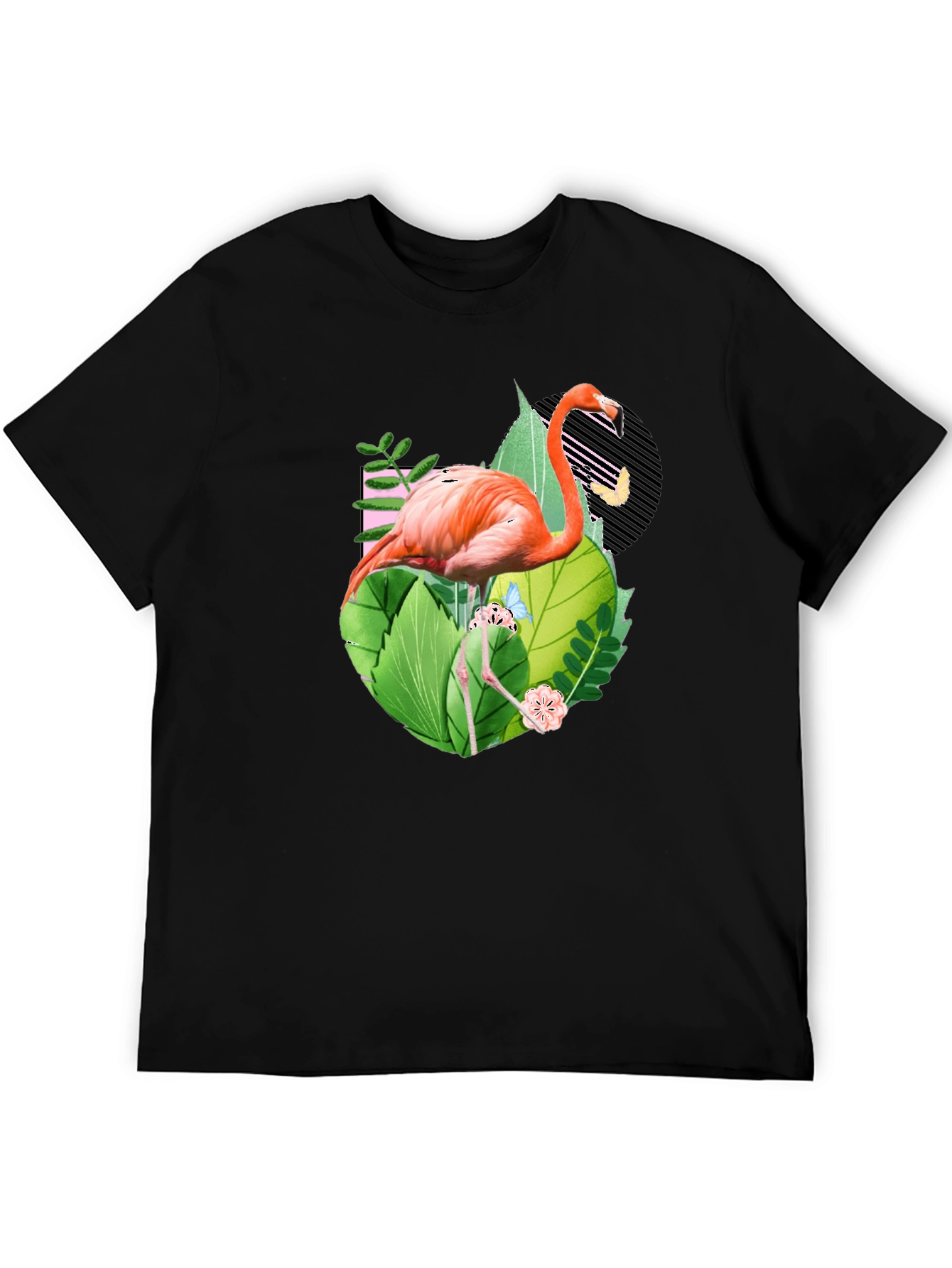 Tropical Flamingo Graphic T-Shirt
