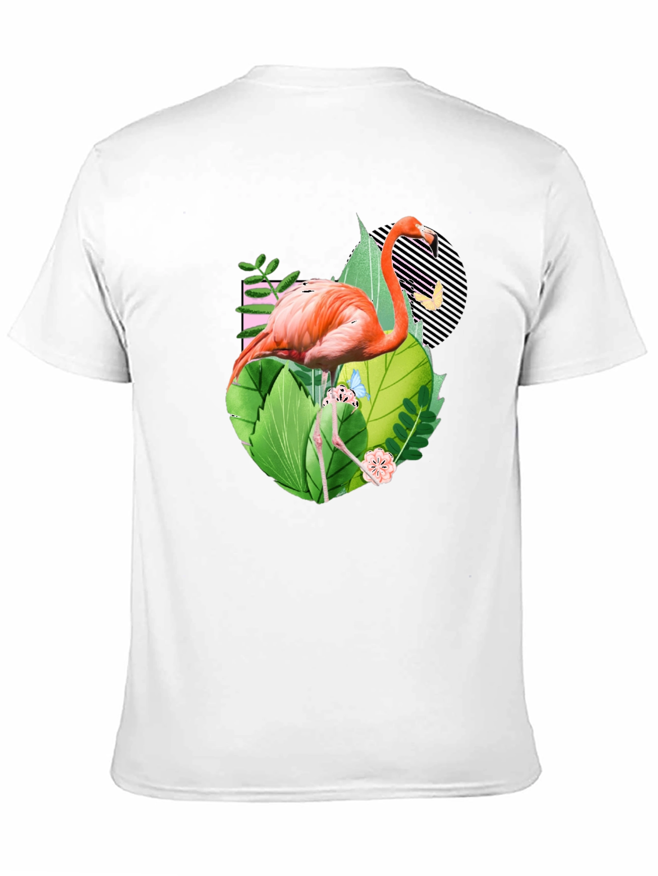 Tropical Flamingo Graphic T-Shirt