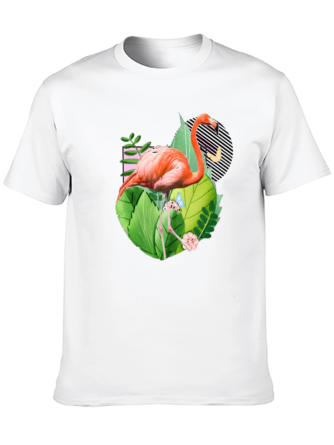 Tropical Flamingo Graphic T-Shirt