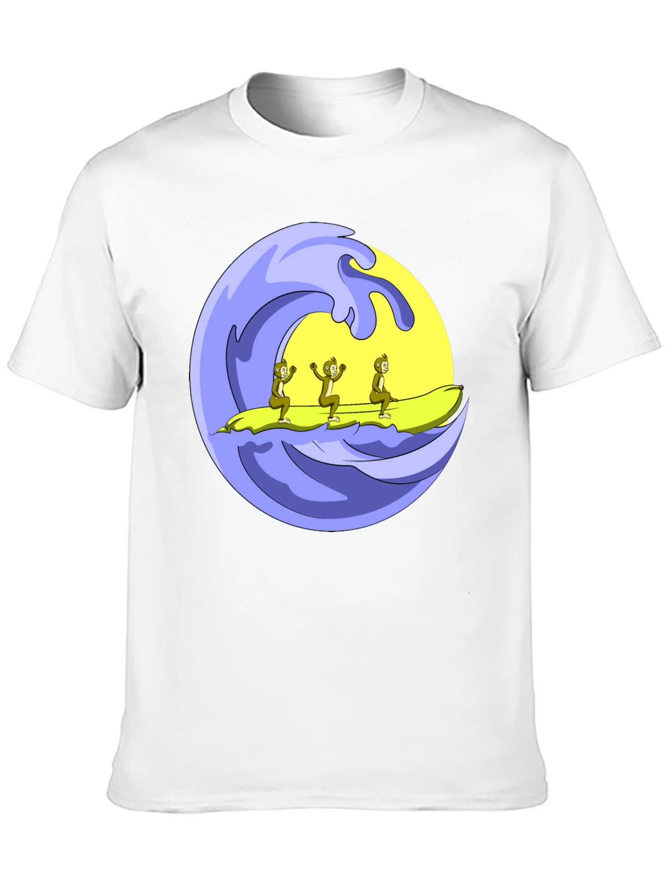 Monkey Banana Boat T-Shirt Funny Graphic Tee