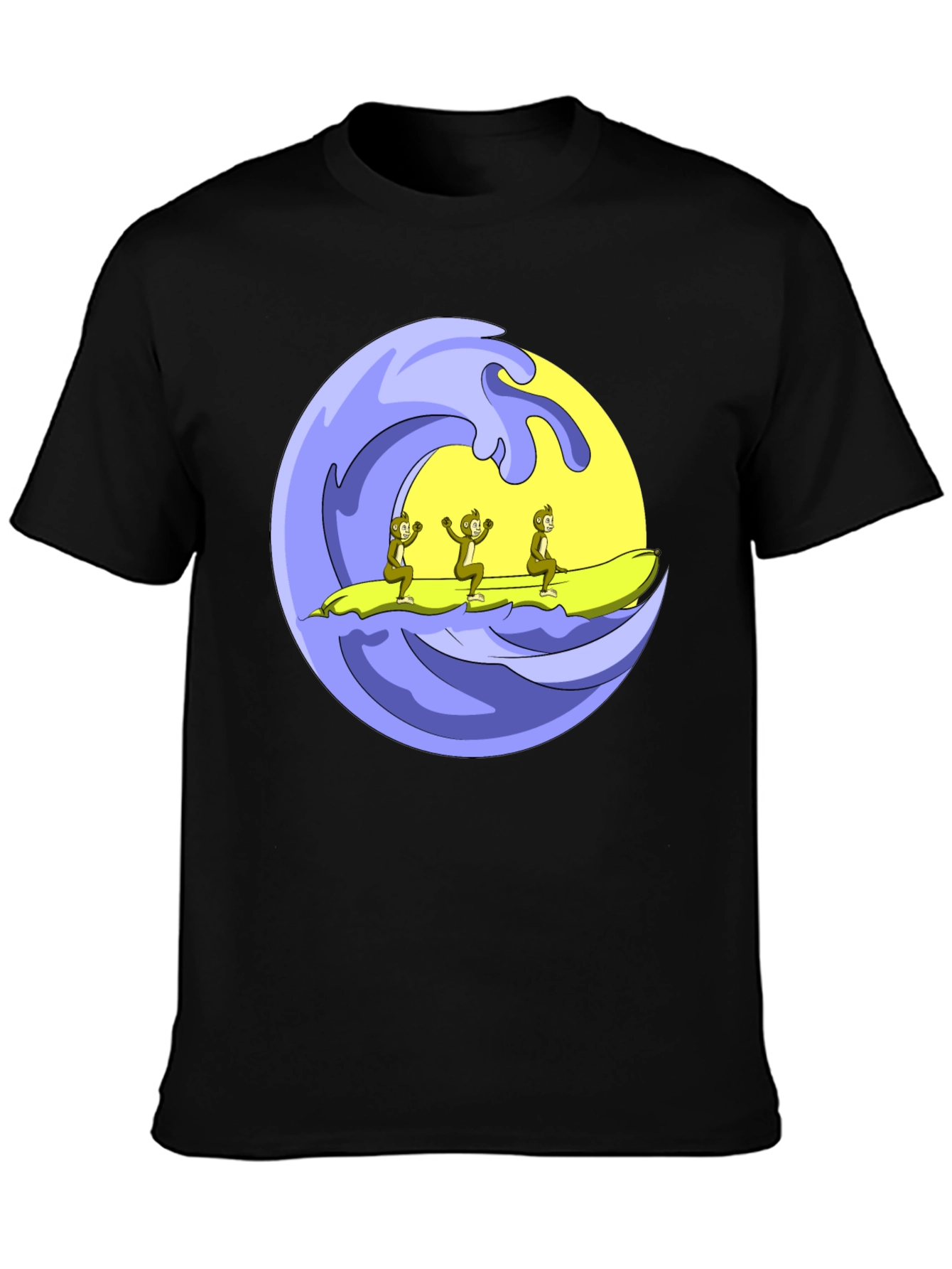 Monkey Banana Boat T-Shirt Funny Graphic Tee