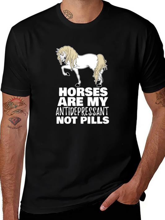 Horses Are My Antidepressant Graphic Tee