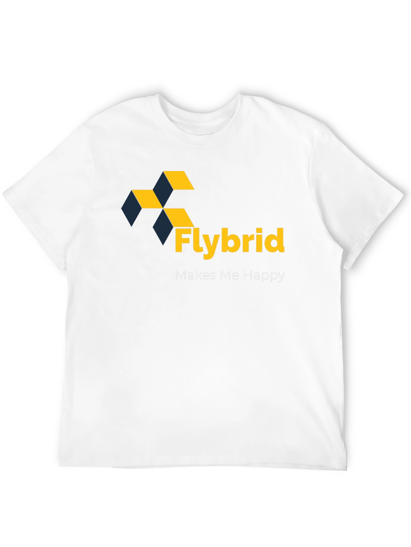 Flybrid Makes Me Happy Graphic Tee - Black