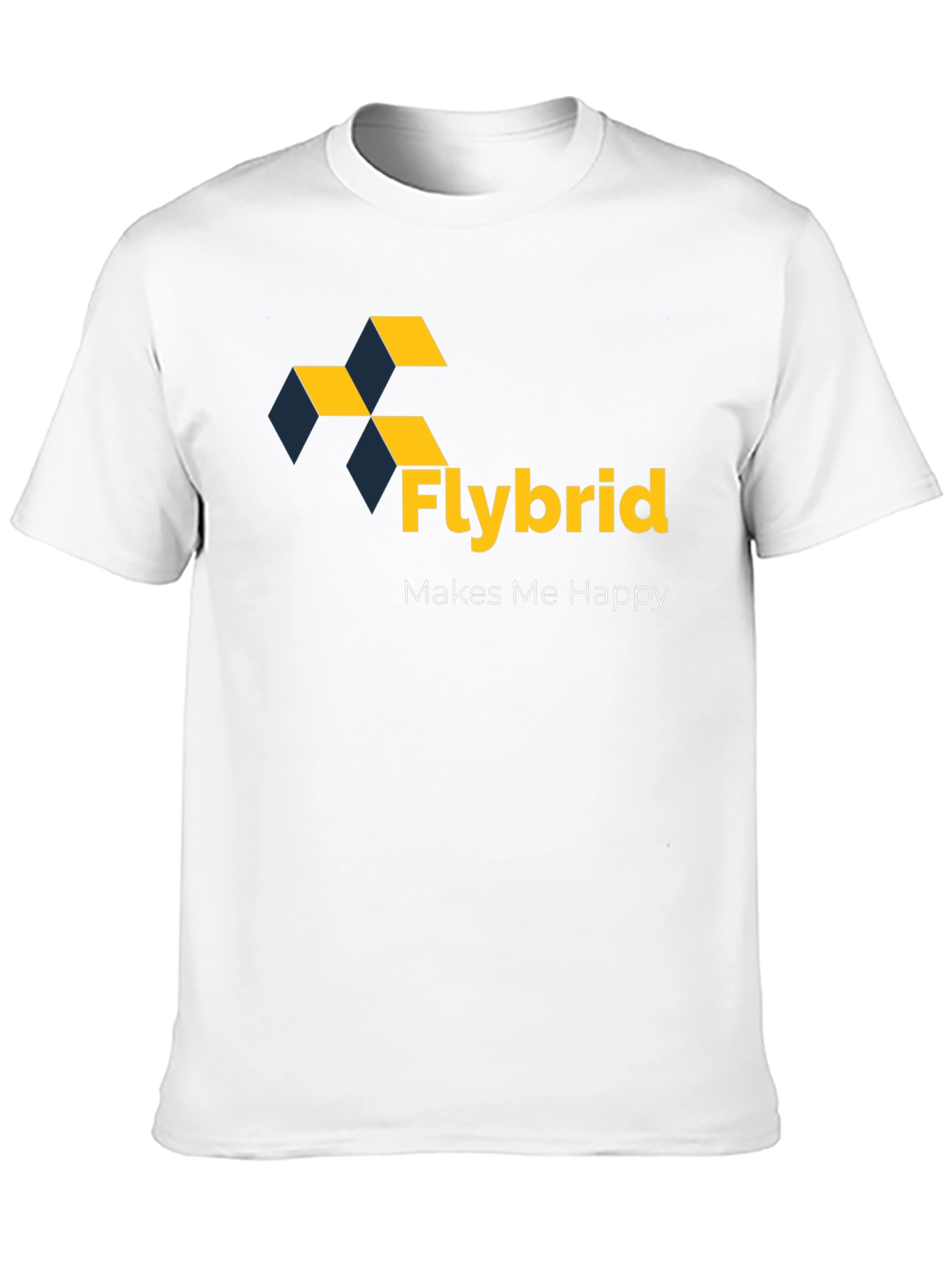 Flybrid Makes Me Happy Graphic Tee - Black