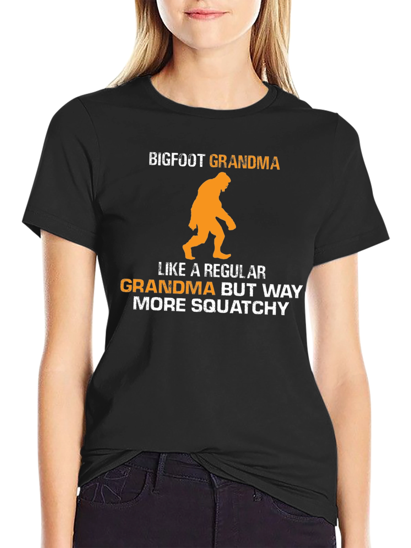 Bigfoot Grandma Graphic Tee - Squatchy Humor!