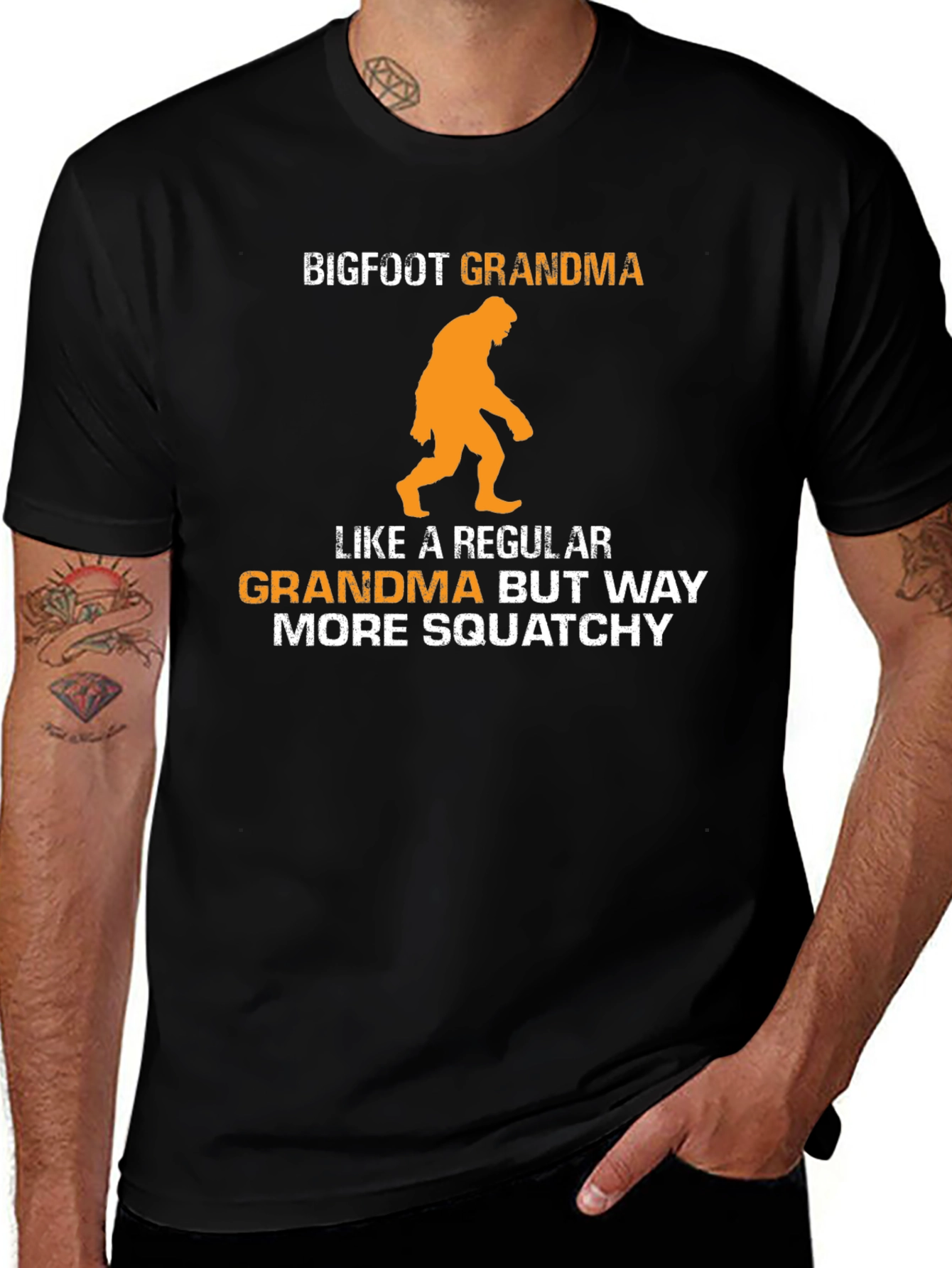 Bigfoot Grandma Graphic Tee - Squatchy Humor!