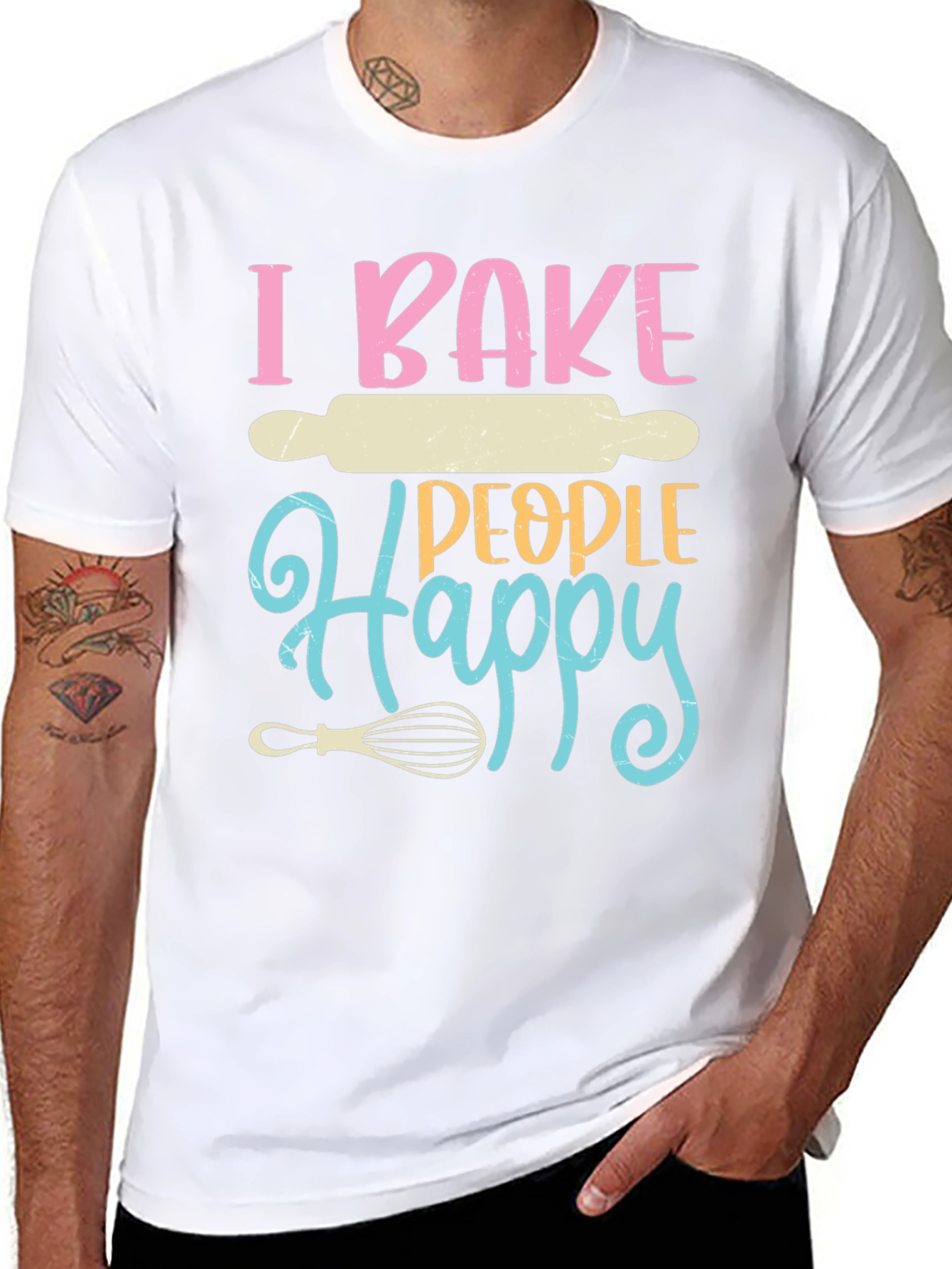 I Bake People Happy Graphic T-Shirt
