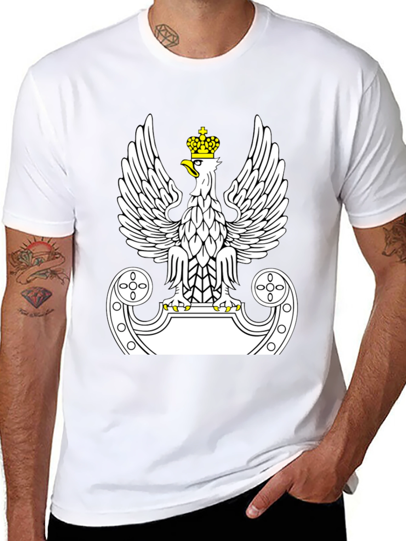 Polish Eagle T-Shirt - Black - Unisex
