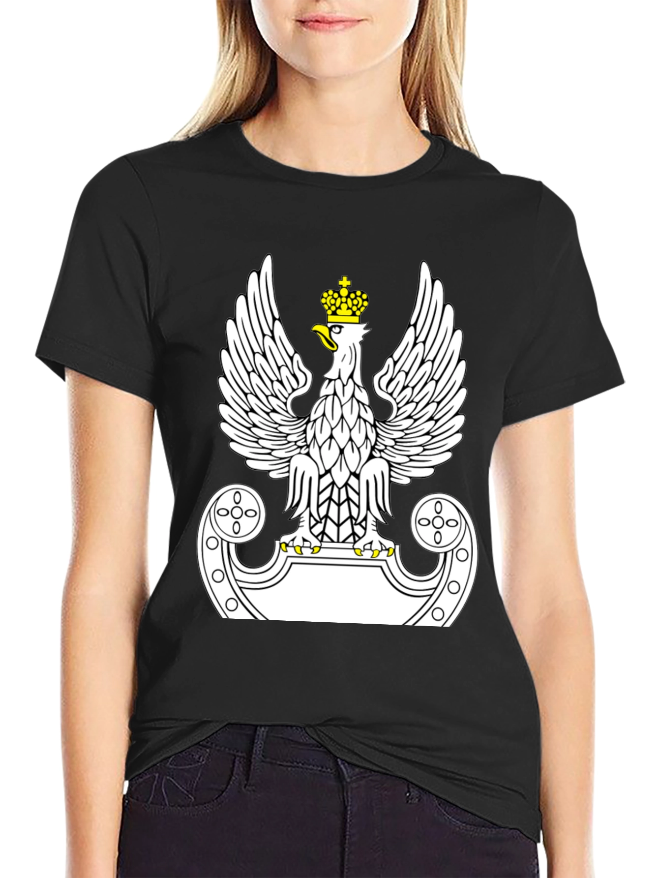 Polish Eagle T-Shirt - Black - Unisex