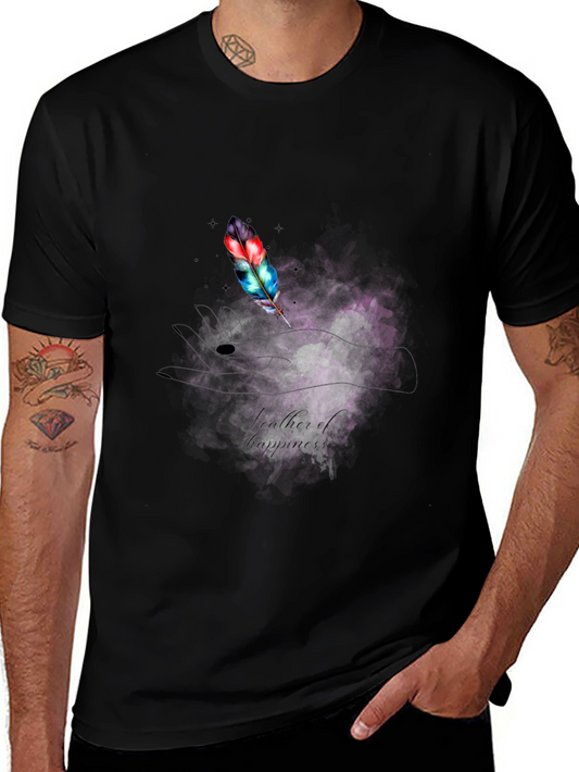 Feather of Happiness Graphic T-Shirt