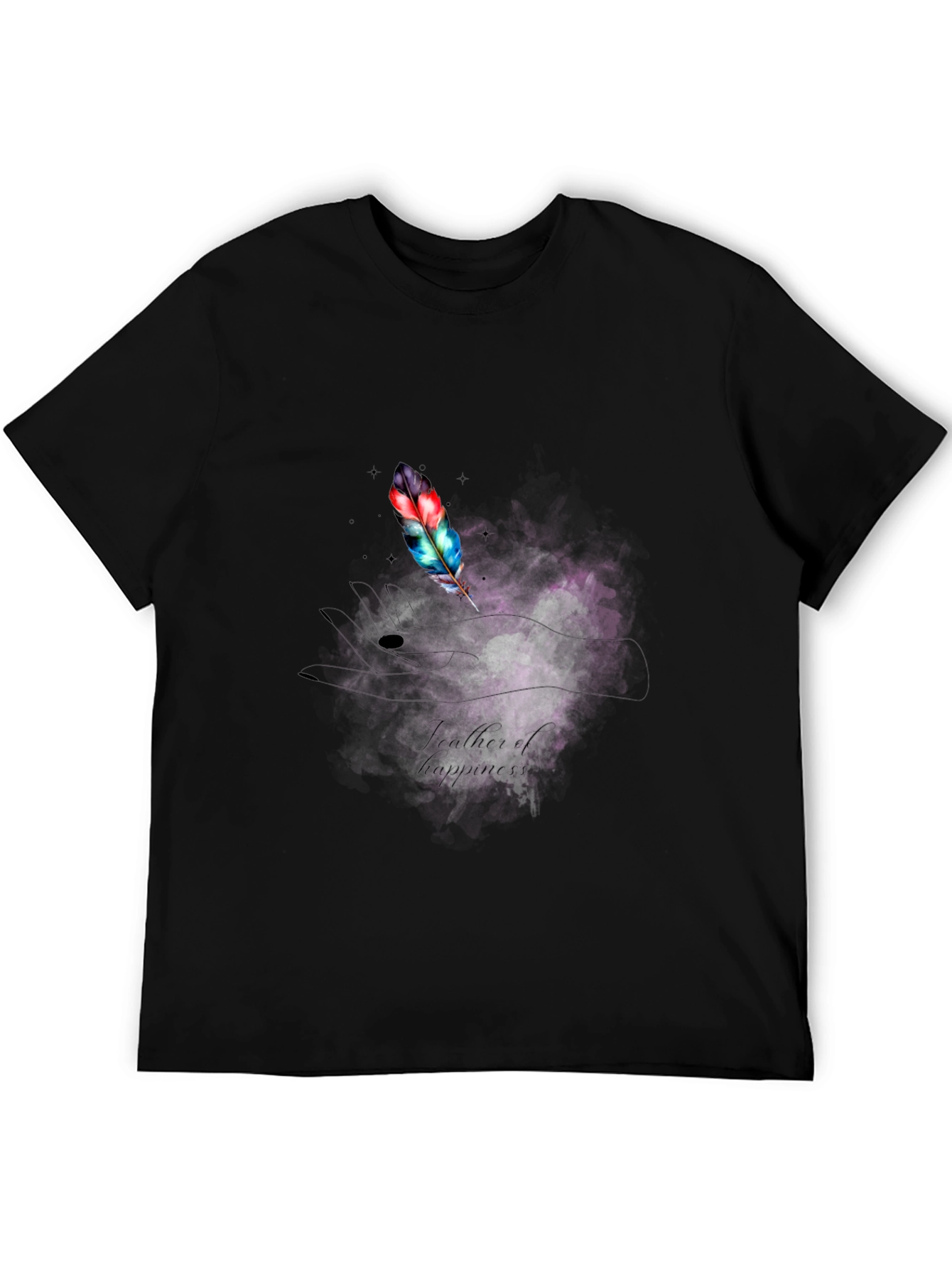 Feather of Happiness Graphic T-Shirt