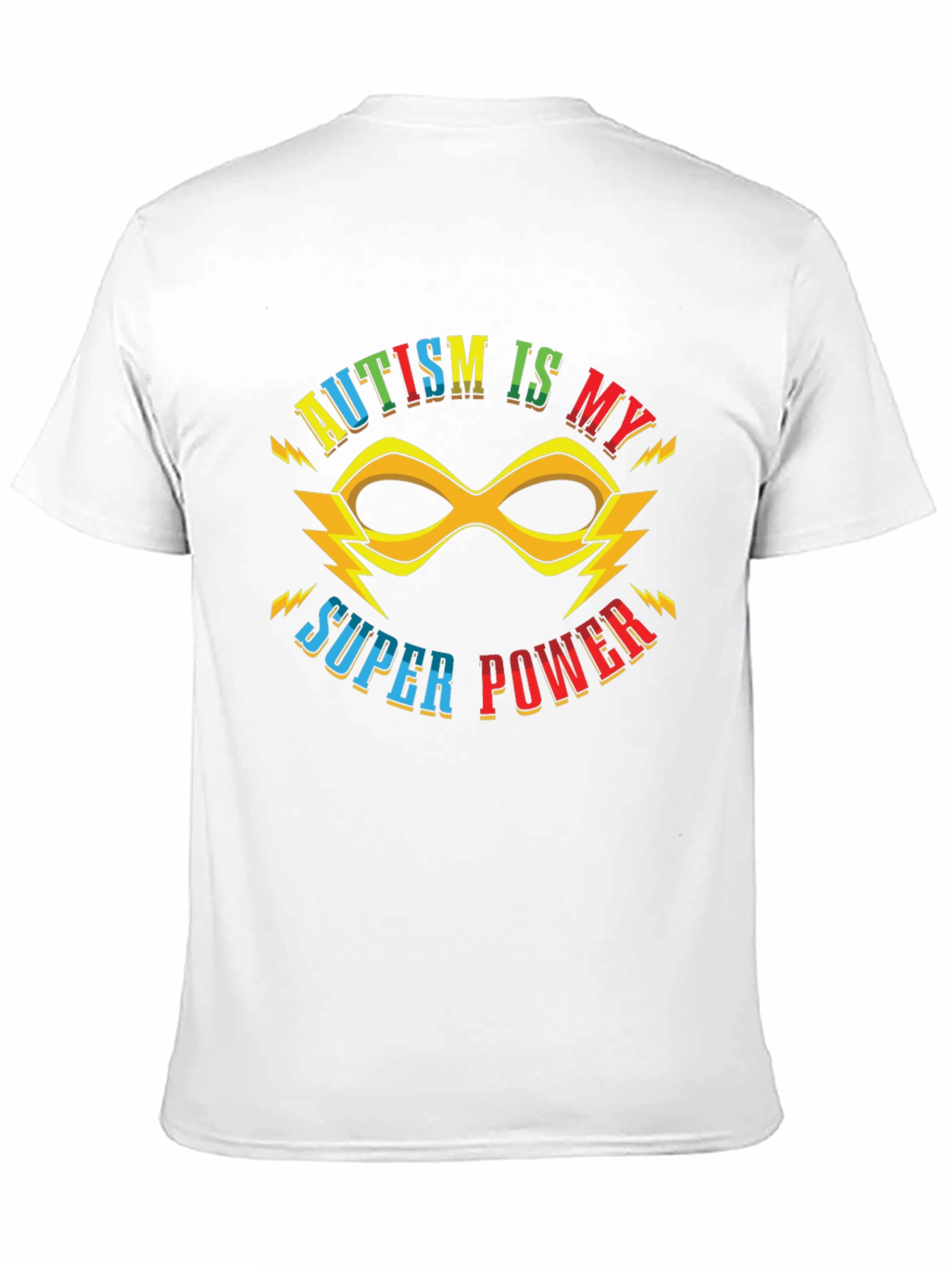 Autism is My Super Power Black T-Shirt