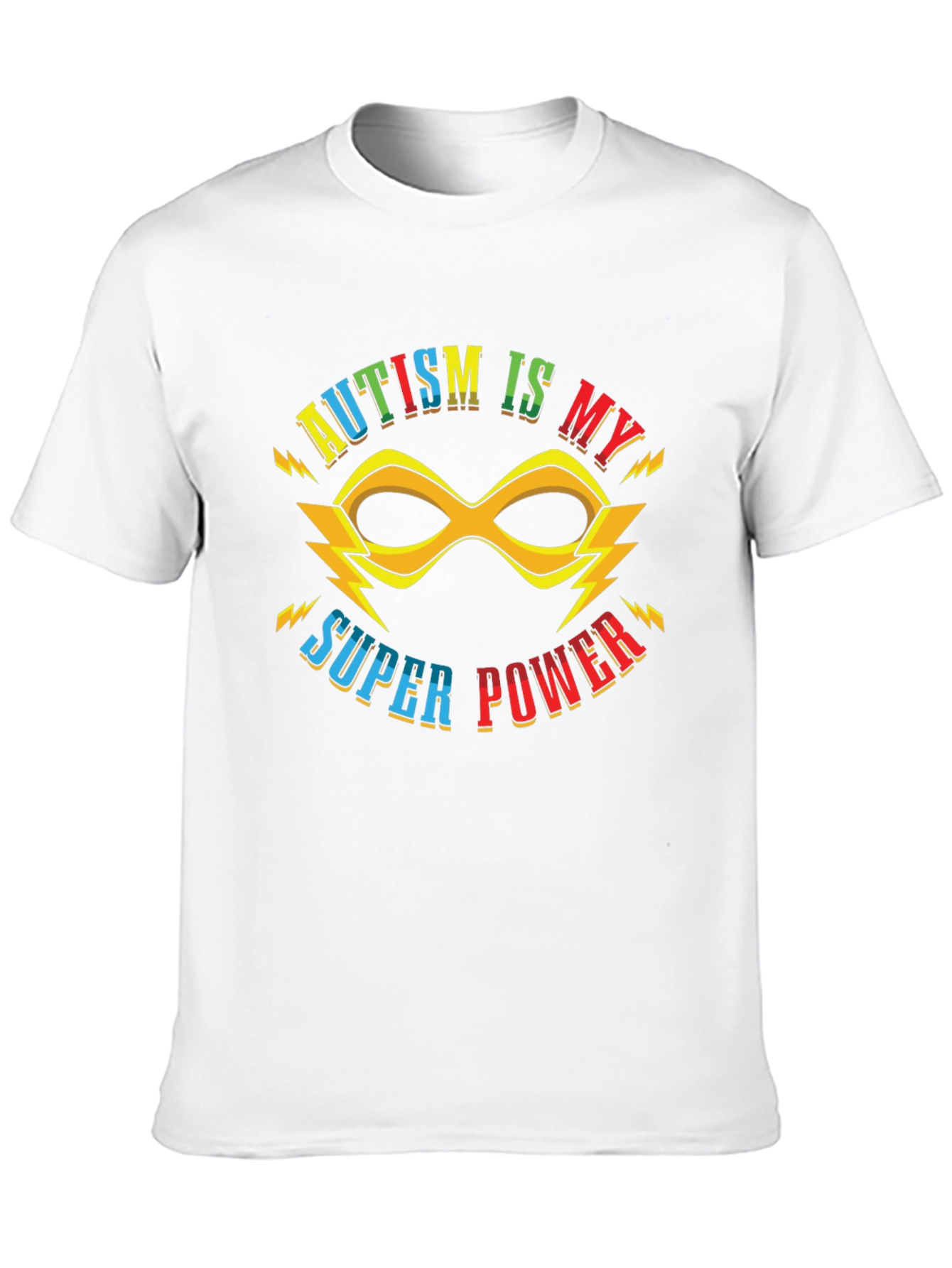 Autism is My Super Power Black T-Shirt