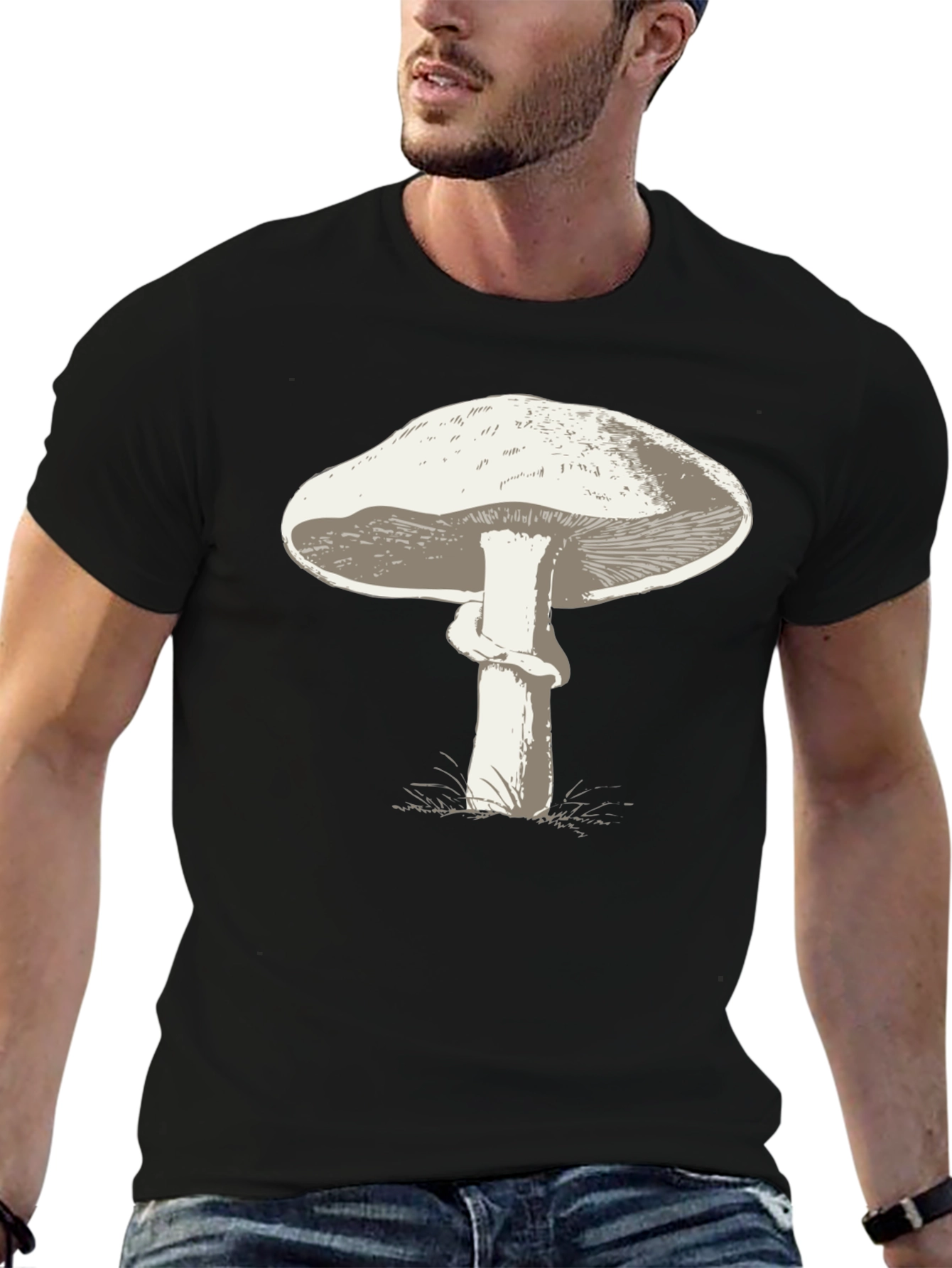 Mushroom Graphic Tee - Funky Fungi Design