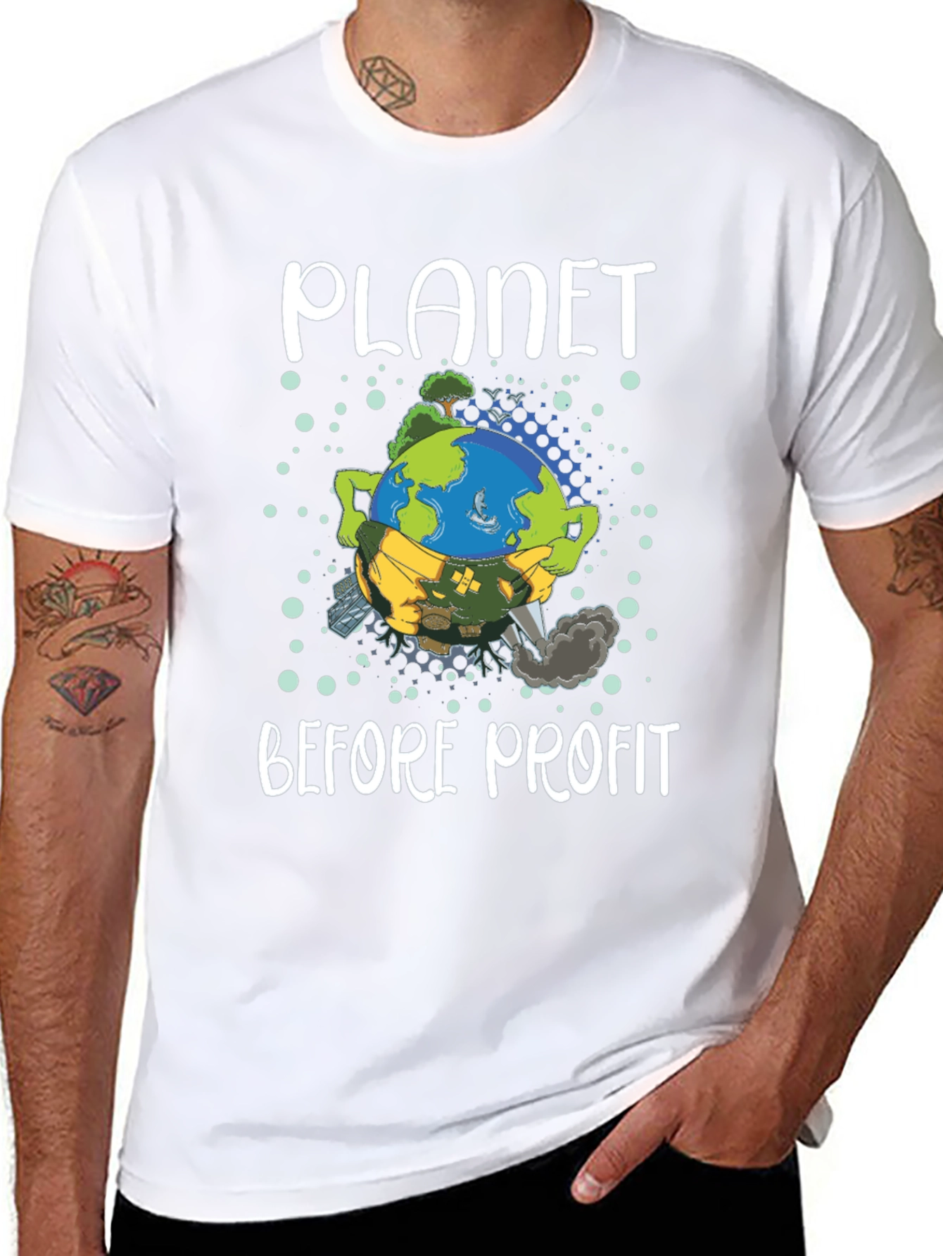 Planet Before Profit Graphic T-Shirt