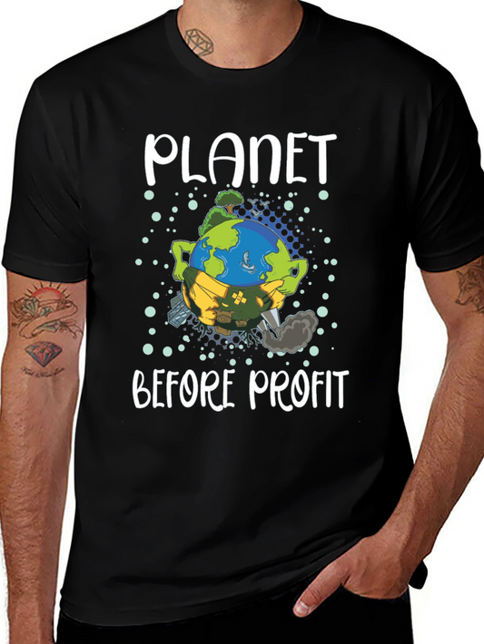 Planet Before Profit Graphic T-Shirt